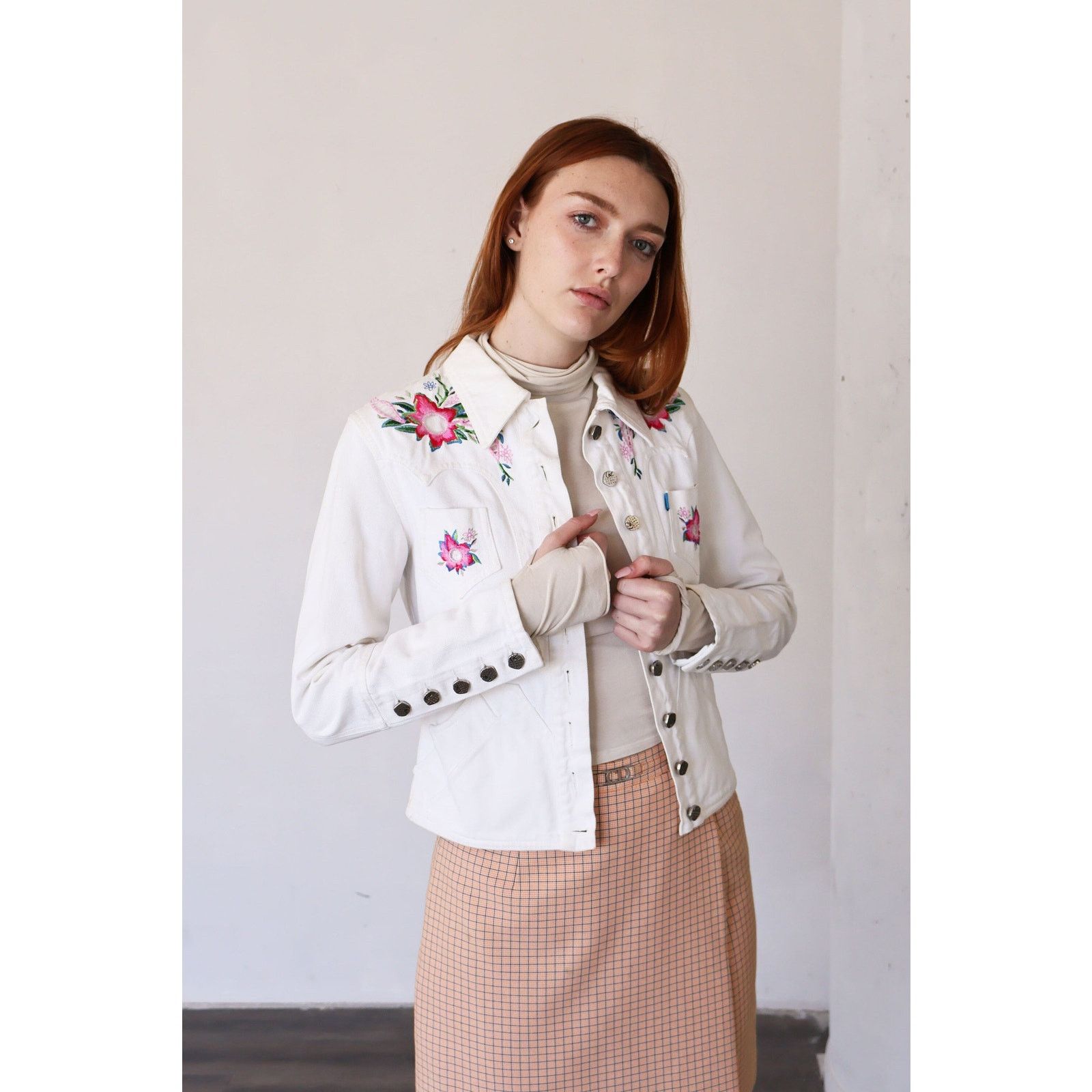 Christian Lacroix Vintage CHRISTIAN LACROIX Jeans Denim Western Jacket Size S / US 4 / IT 40 - 1 Thumbnail