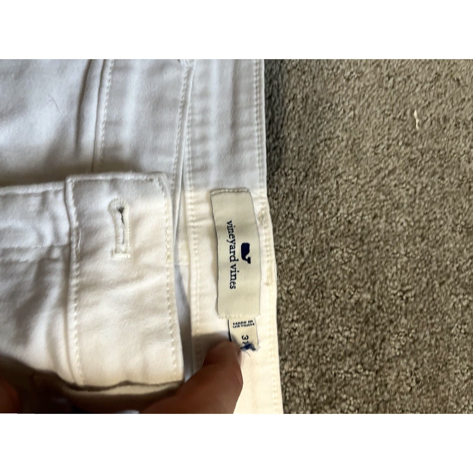 Vineyard Vines Vineyard Vines Shorts Womens 31 White Cut Offs Raw Frayed Hem High Rise Summer Size 24" / US 00 / IT 34 - 3 Thumbnail
