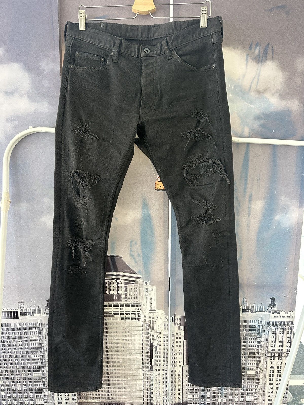 Isamu Katayama Backlash Isamu katayama backlash leather patch jeans Size US 32 / EU 48 - 1 Thumbnail
