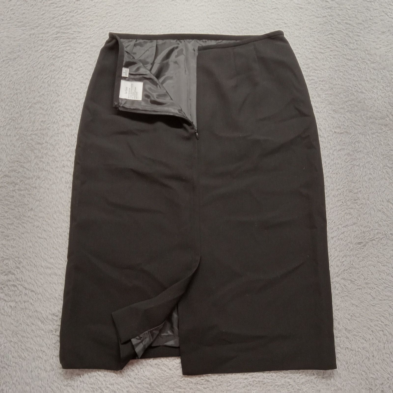 & Other Stories Le Suit Skirt Women's 6 Straight Black Zip Lined Polyester Size 28" / US 6 / IT 42 - 2 Thumbnail