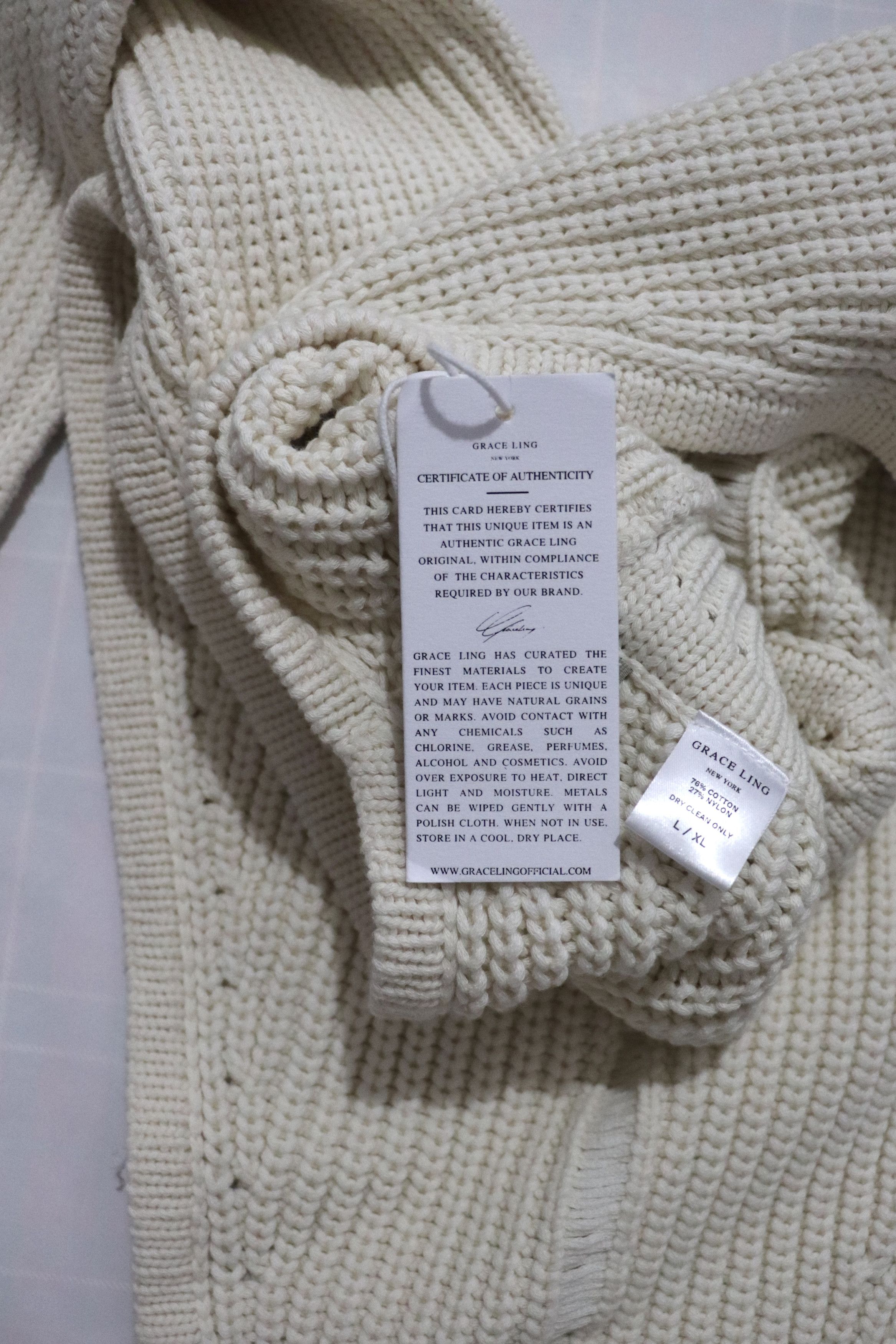 Other Grace Ling Open Back Sweater Size L / US 10 / IT 46 - 4 Thumbnail