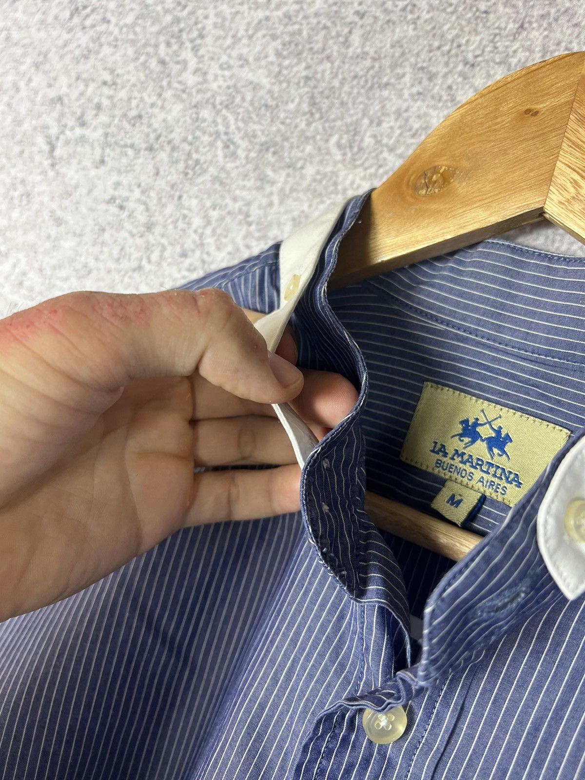La Martina Vintage La Martina Buenos Aires Argentina Striped Shirt Size US M / EU 48-50 / 2 - 7 Thumbnail