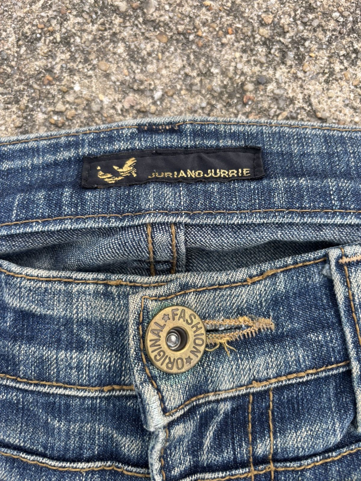 If Six Was Nine × Japanese Brand × Le Grande Bleu (L.G.B.) Juriano Jurrie Mud Wash Bootcut Flared Jeans Size US 30 / EU 46 - 9 Thumbnail