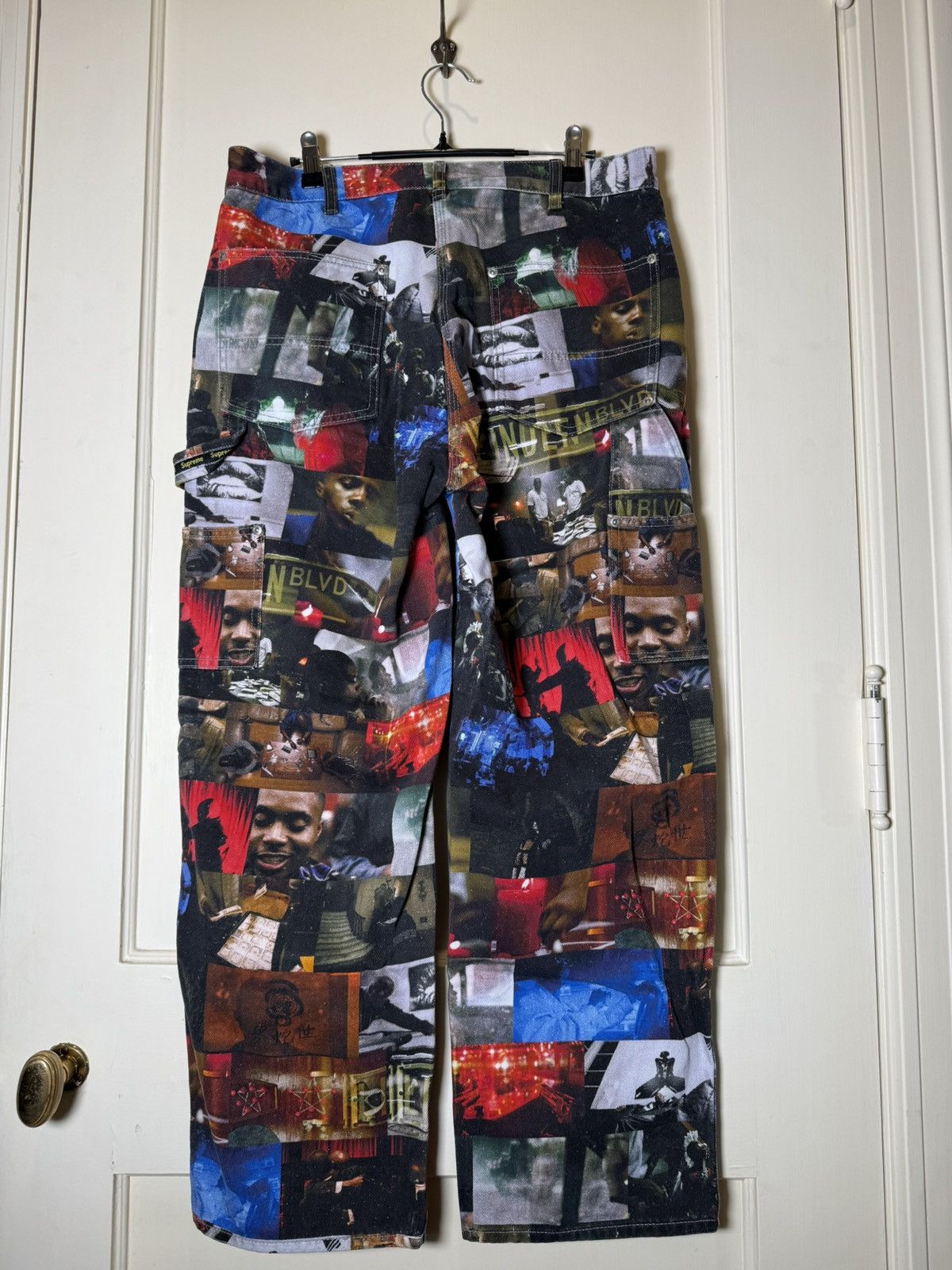 Supreme Supreme Nas & DMX Collage Double Knee Denim Print Pant Size US 32 / EU 48 - 2 Thumbnail