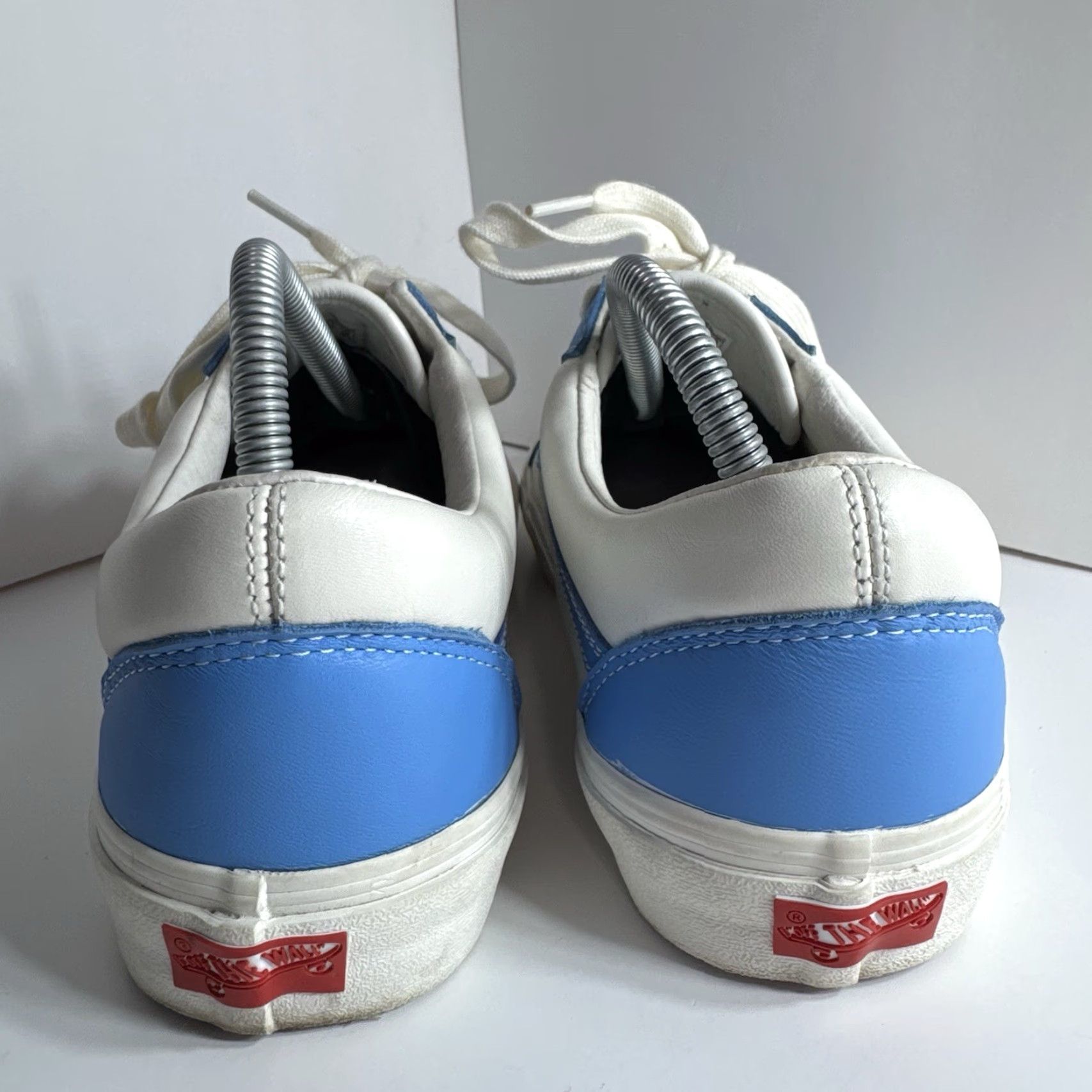 Vans Vans Old Skool Blue/White Skate Shoe 721454 Lace Up Low Top Unisex M 8.5 W 10 Size US M / EU 48-50 / 2 - 5 Thumbnail