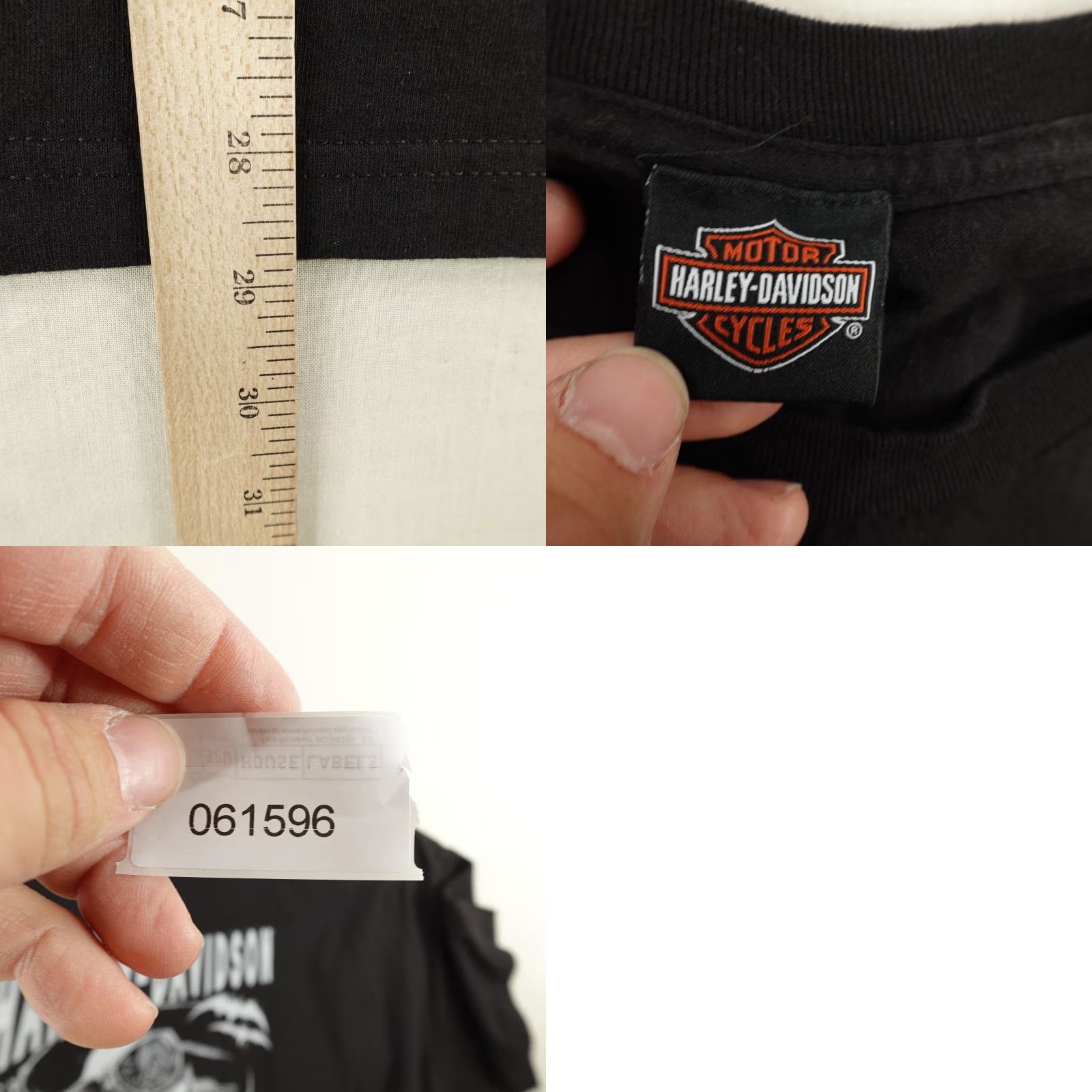 Harley Davidson Harley-Davidson Shirt Mens 2XL Black Biker Skull Tee - Graphic Print Crew Neck Short Sleeve, Classic Fit, Double-Sided, Cotton, Mexico - Adult Mens Size US XXL / EU 58 / 5 - 8 Thumbnail