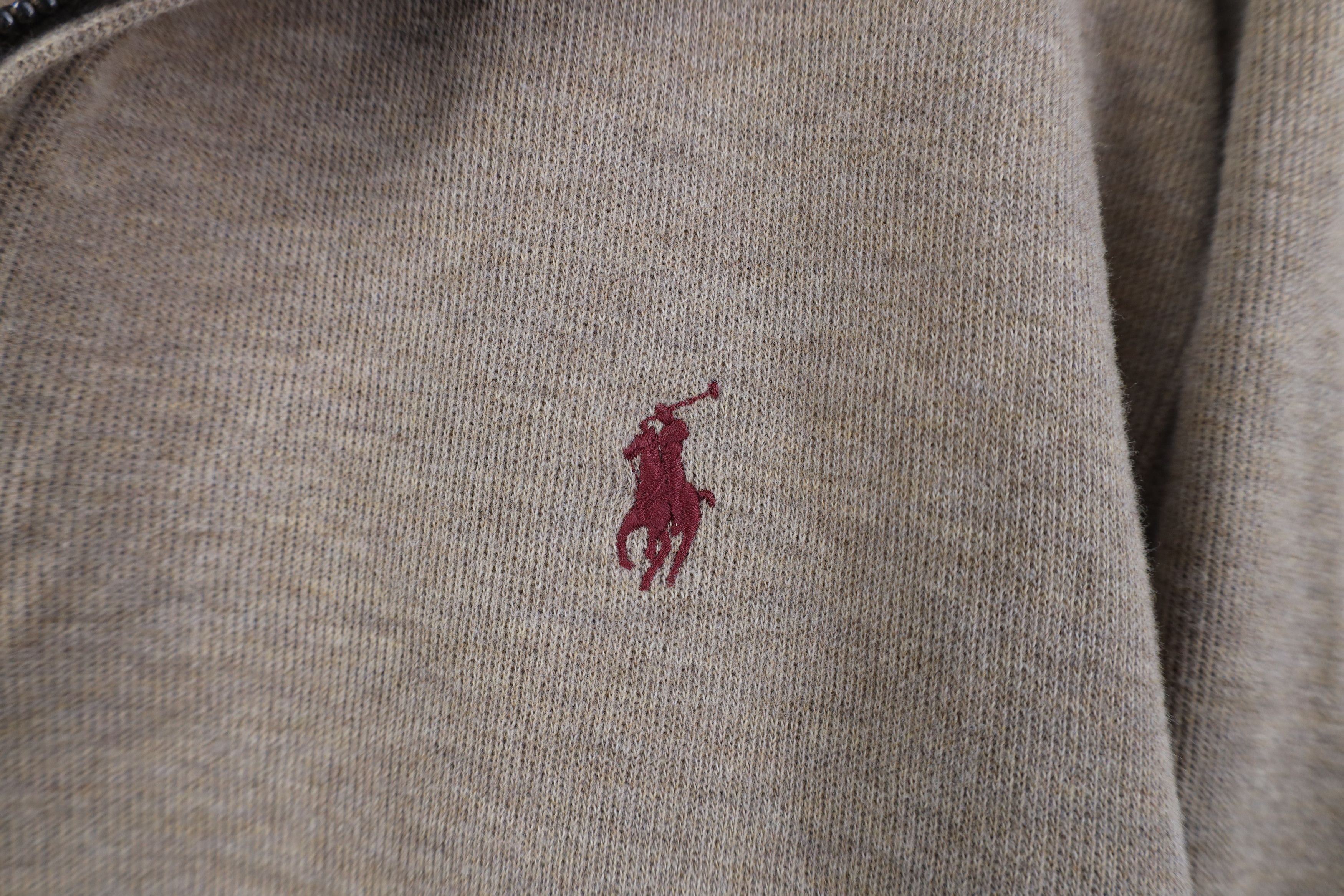 Ralph Lauren Vintage Ralph Lauren Cotton Ribbed Knit 1/4 Half Zip Sweater Size US L / EU 52-54 / 3 - 4 Thumbnail