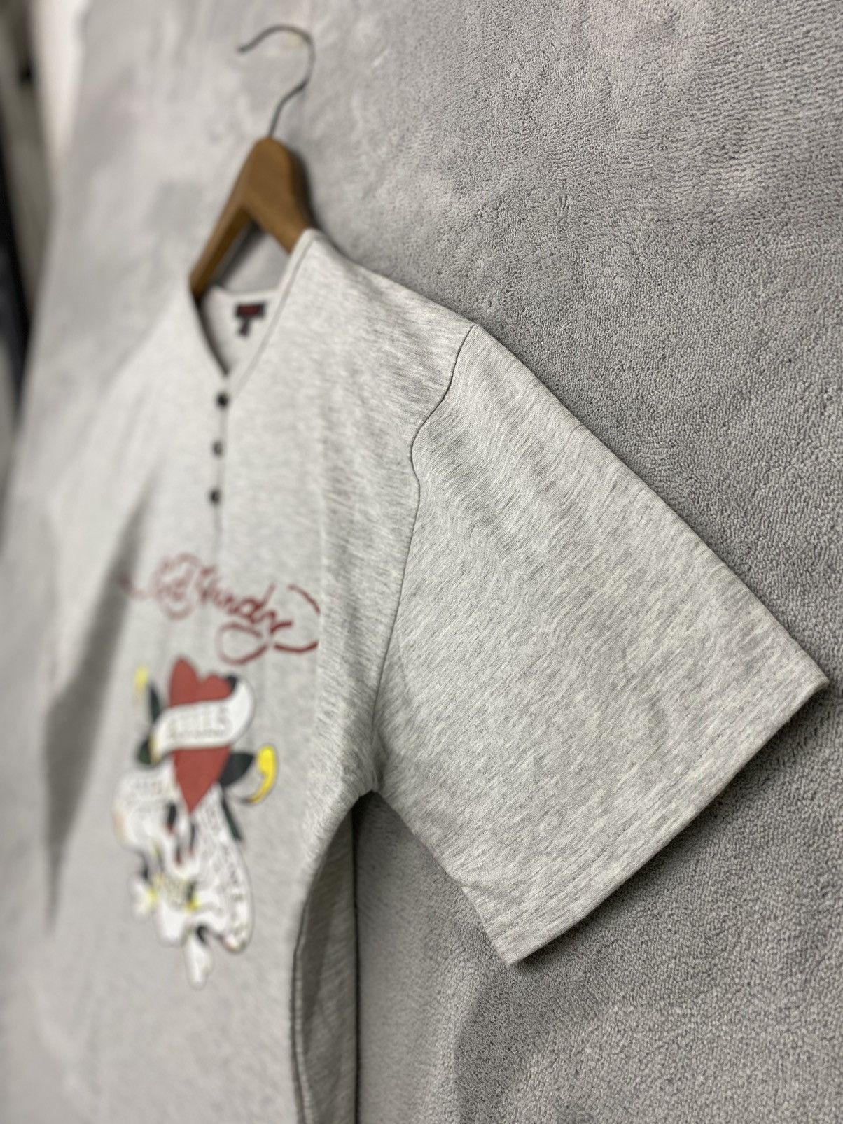 Ed Hardy 🔥Vintage EdHardy Big Logo Men’s Gray Size US L / EU 52-54 / 3 - 2 Thumbnail