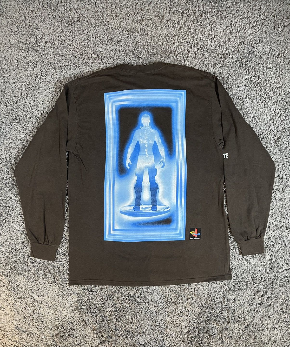 Playstation × Travis Scott 2020SS Travis Scott x Fortnite T-3500 Beam L/S Tee Brown Size US M / EU 48-50 / 2 - 1 Thumbnail