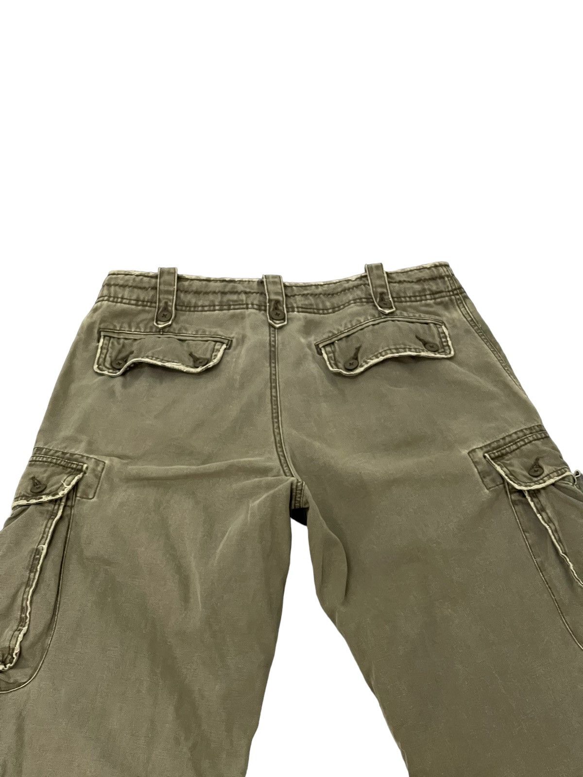 Japanese Brand Wide Cargo Sunny Cloud Cotton Canvas Military 7🟦2 Size US 31 - 17 Thumbnail