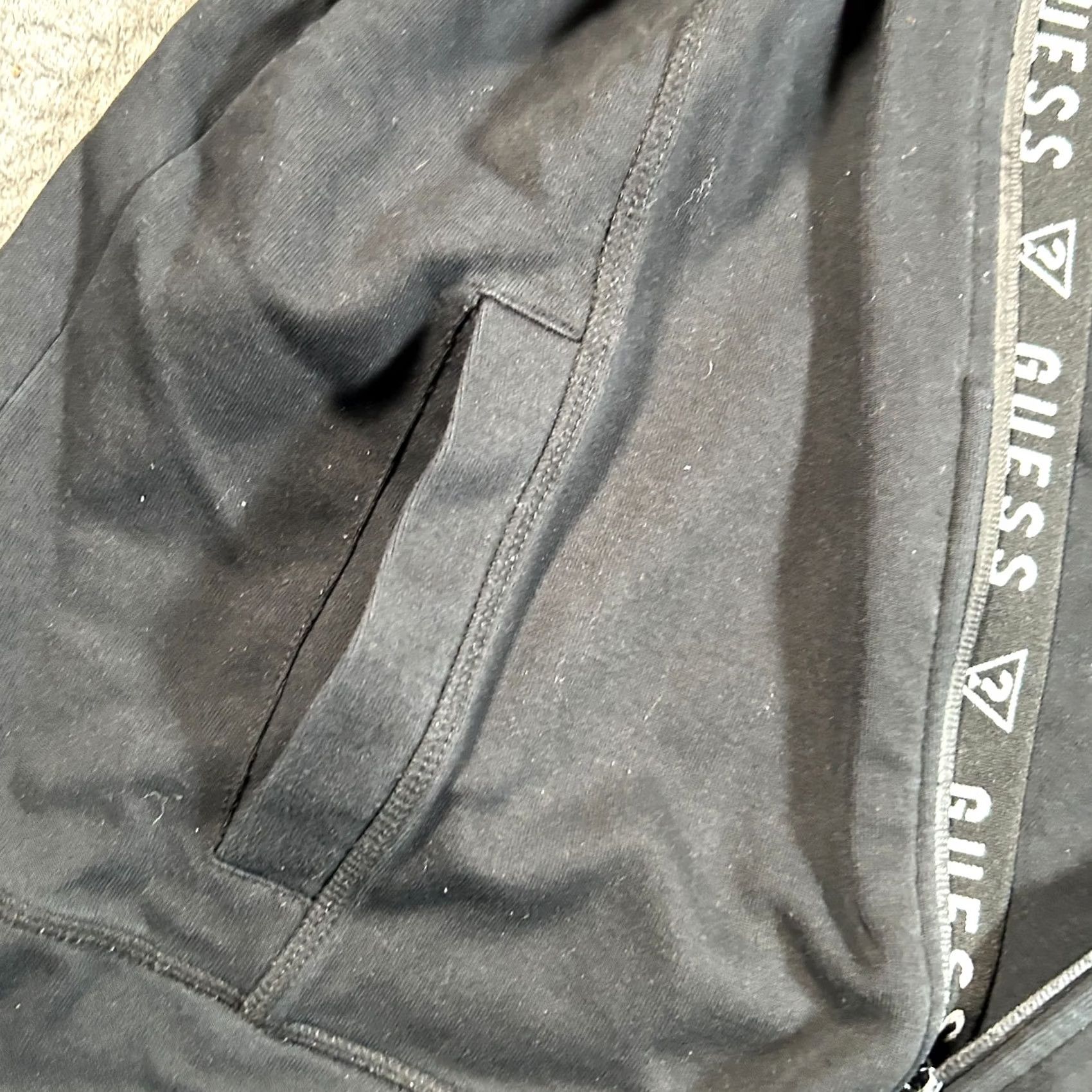 Guess Guess Los Angeles Track Jacket Mens XL Black Graphic Logo Mock Neck Full Zip Size US XL / EU 56 / 4 - 7 Thumbnail