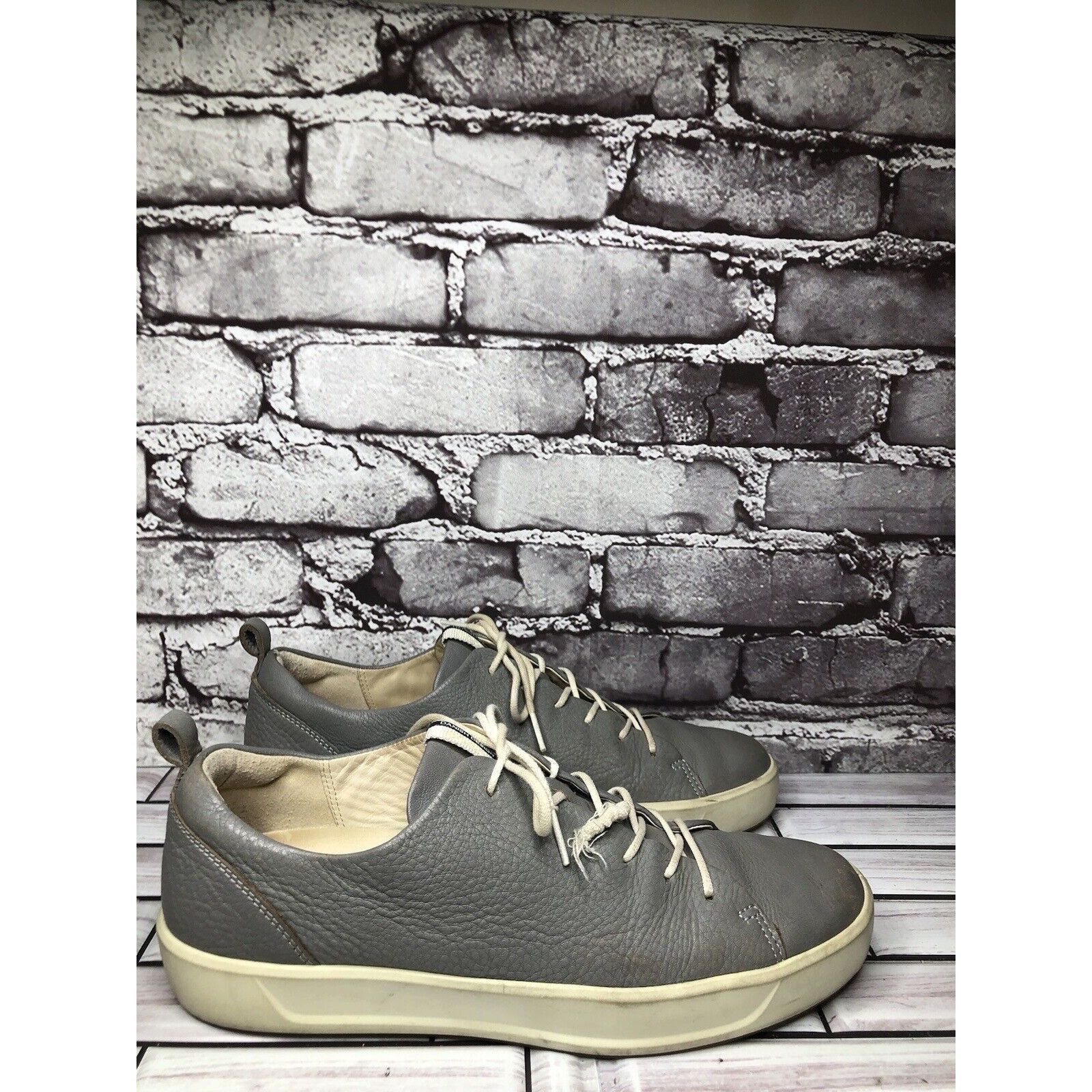 Ecco Ecco Danish Gray Leather Lace Up Casual Low Sneaker Shoes Wo Size US 10 / IT 40 - 11 Thumbnail