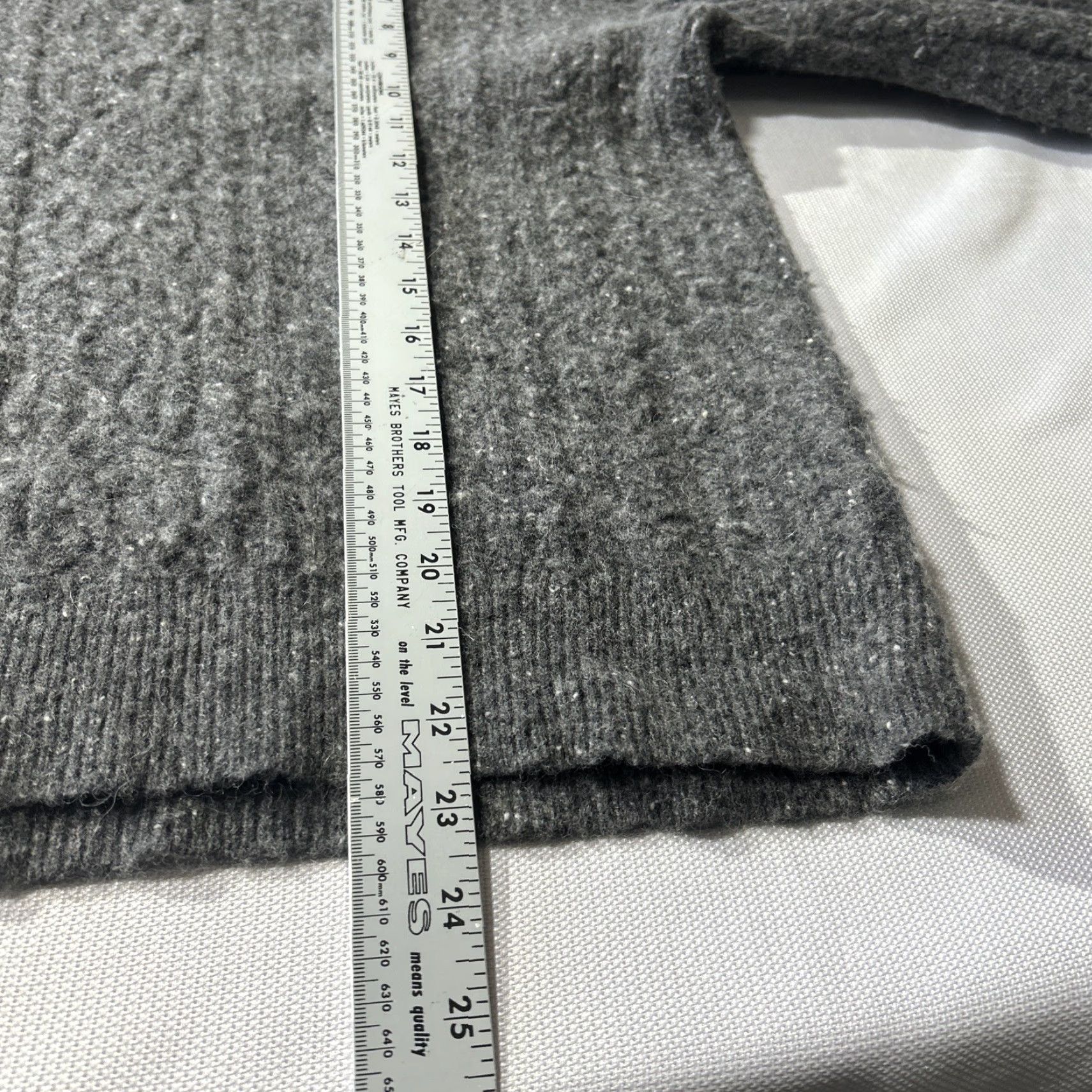 Ralph Lauren VINTAGE Lauren Ralph Lauren Sweater Women’s XL Cable-Knit Gray Wool Alpaca Nylon Pullover Women XL Gray Size XL / US 12-14 / IT 48-50 - 5 Thumbnail