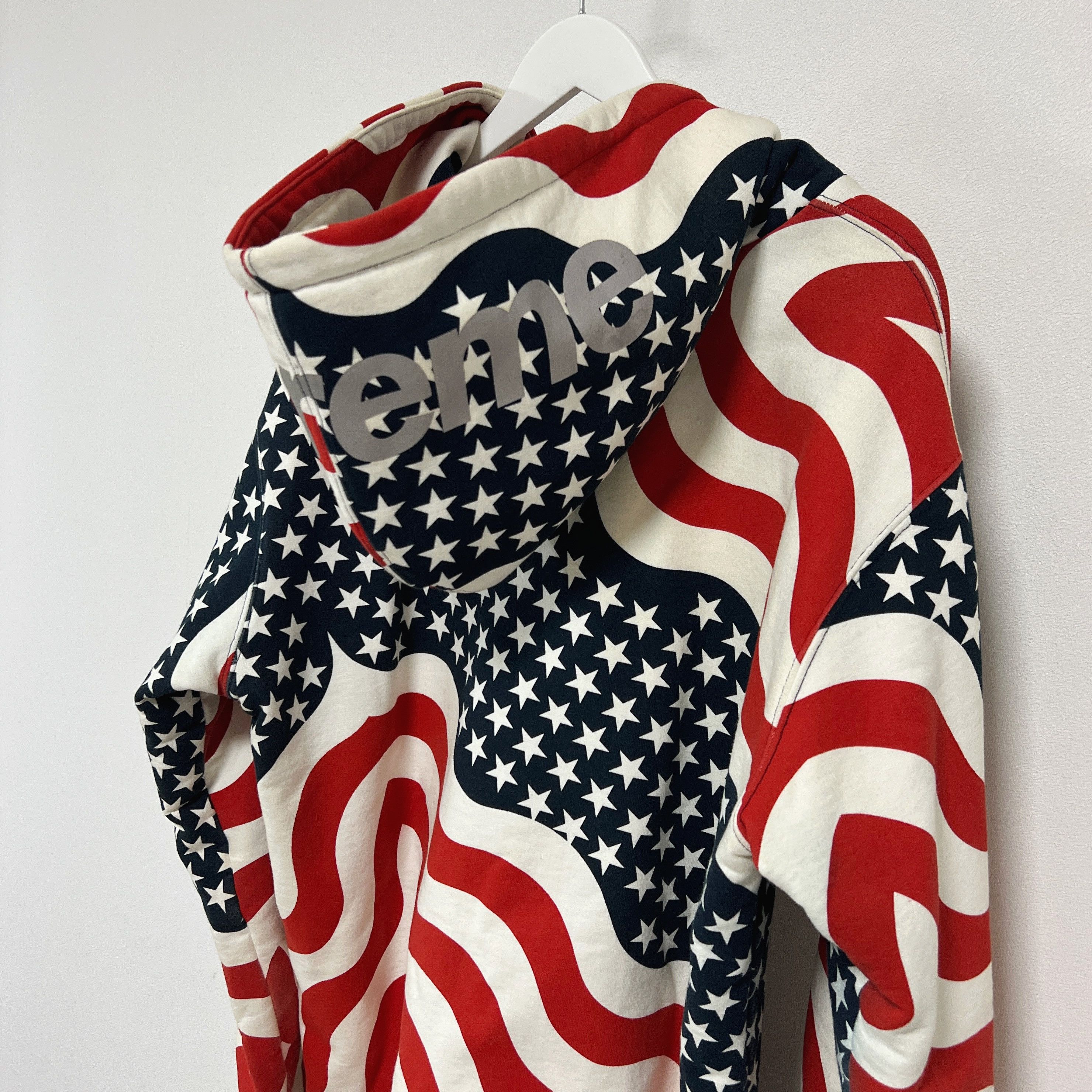 Supreme Supreme 14FW USA 3M Reflective Logo Thermal Zip Up Hoodie Size US XL / EU 56 / 4 - 4 Thumbnail