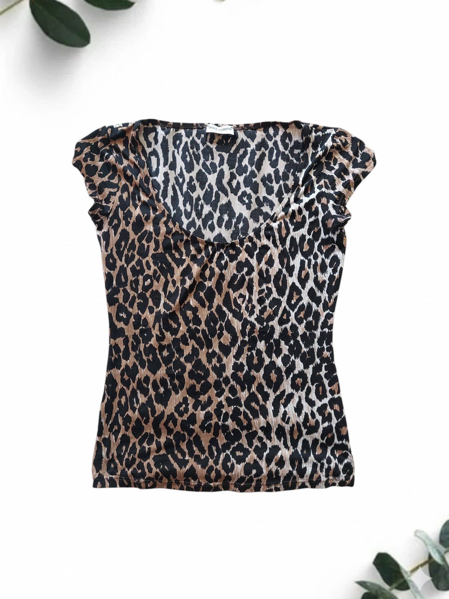Dolce & Gabbana DOLCE&GABBANA vintage leopard print top S Size S / US 4 / IT 40 - 6 Thumbnail