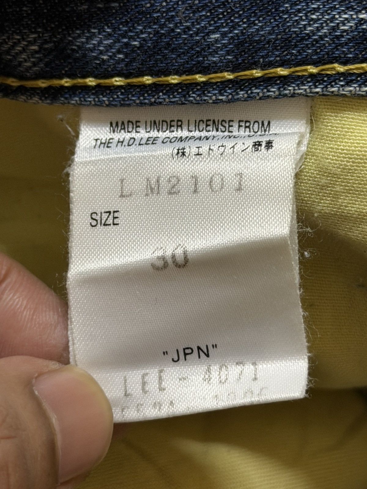 Lee Vintage 90s Lee Riders Gold Label Blue Faded Wash Distress Size US 31 - 9 Thumbnail
