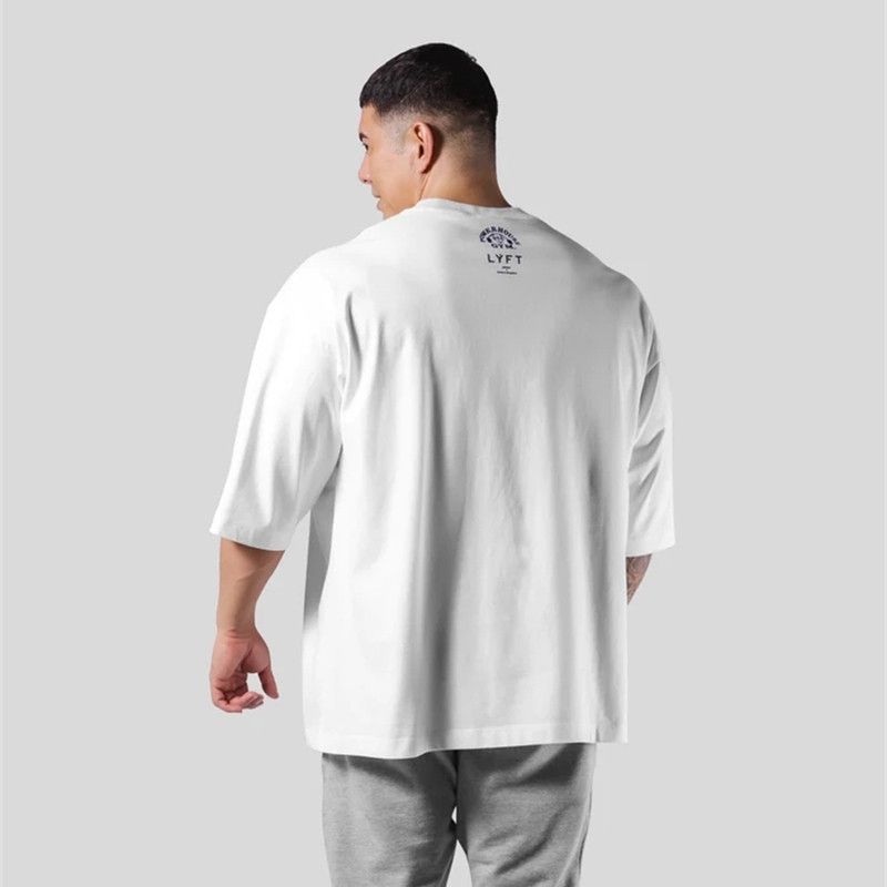 Japanese Brand × Vintage Cotton Shirt Gym Fitness Bodybuilding Loose Print Size US L / EU 52-54 / 3 - 4 Thumbnail