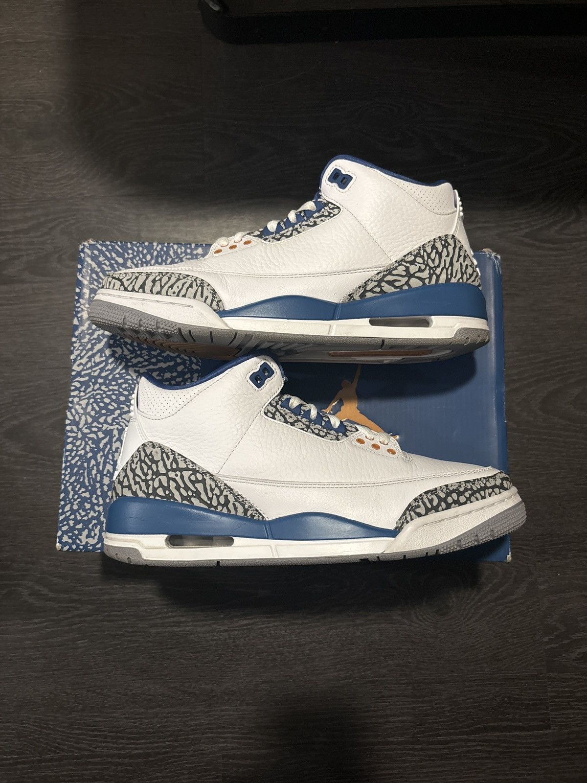 image of Jordan Brand 3 Washington Wizards Shoes in White, Men's (Size 8)