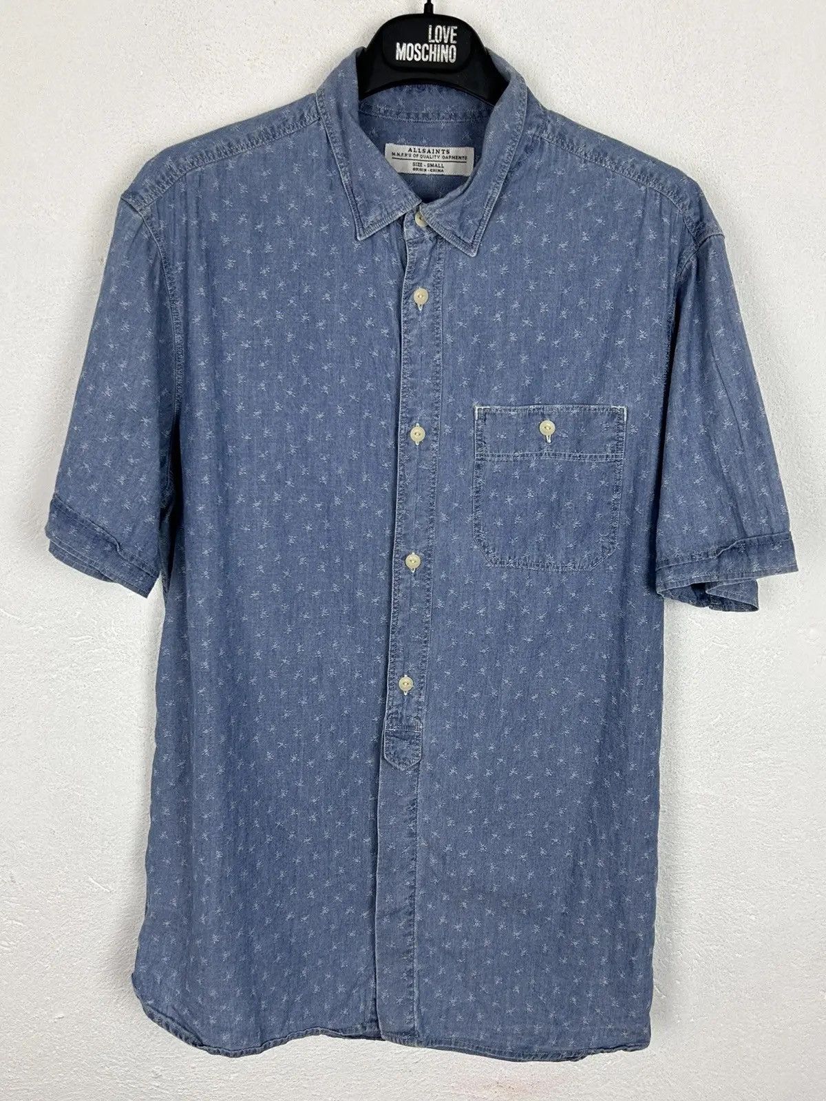 Allsaints Allsaints Nytorg Short Sleeve Allover Pattern Shirt Size US S / EU 44-46 / 1 - 1 Thumbnail