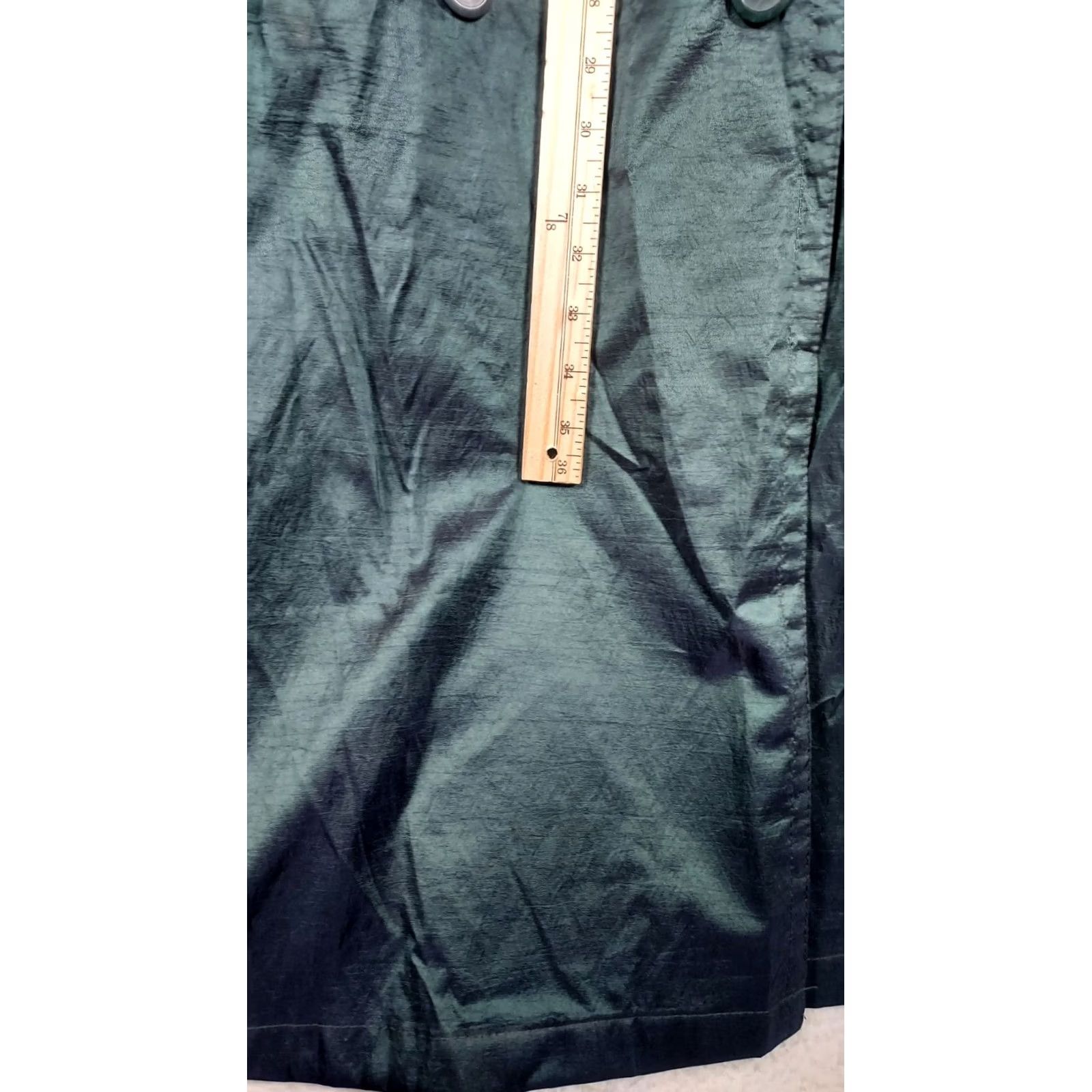Vintage Degrees Womens XXL Green Double Breasted Trench Coat Long Wool Blend Jacket 1X Size XL / US 12-14 / IT 48-50 - 6 Thumbnail