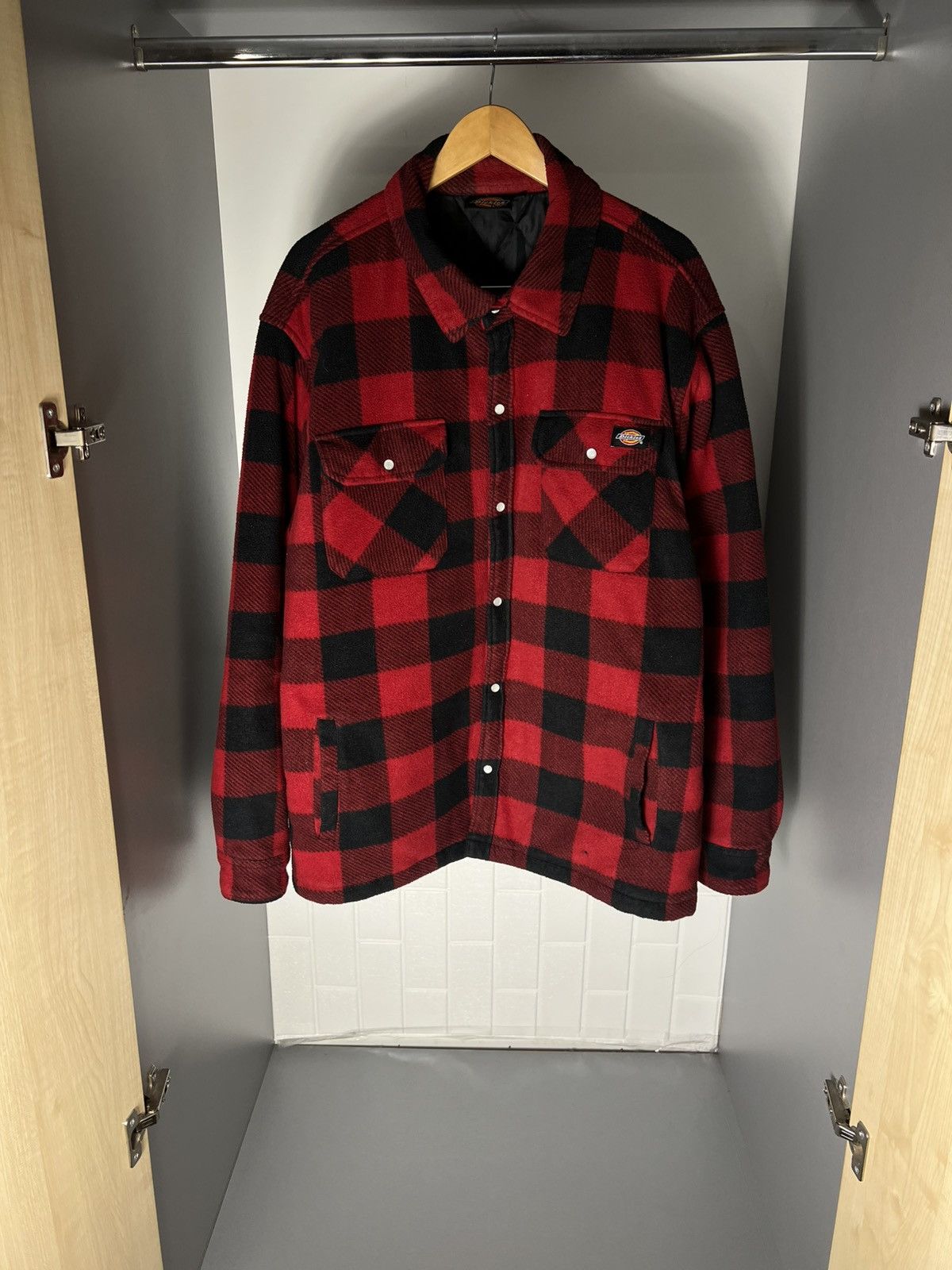 Dickies VINTAGE DICKIES FLANNEL SHERPA JACKET CASUAL DESIGNER 90s Size US XXL / EU 58 / 5 - 2 Thumbnail