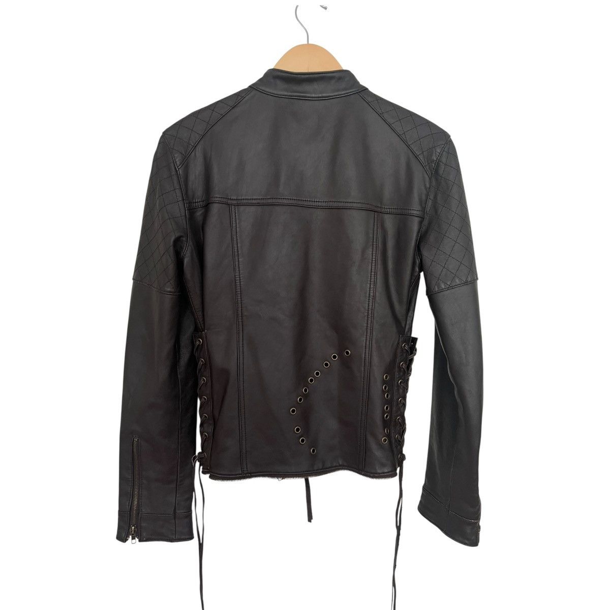 Japanese Brand Glad news corset grommet leather jacket Size S / US 4 / IT 40 - 3 Thumbnail