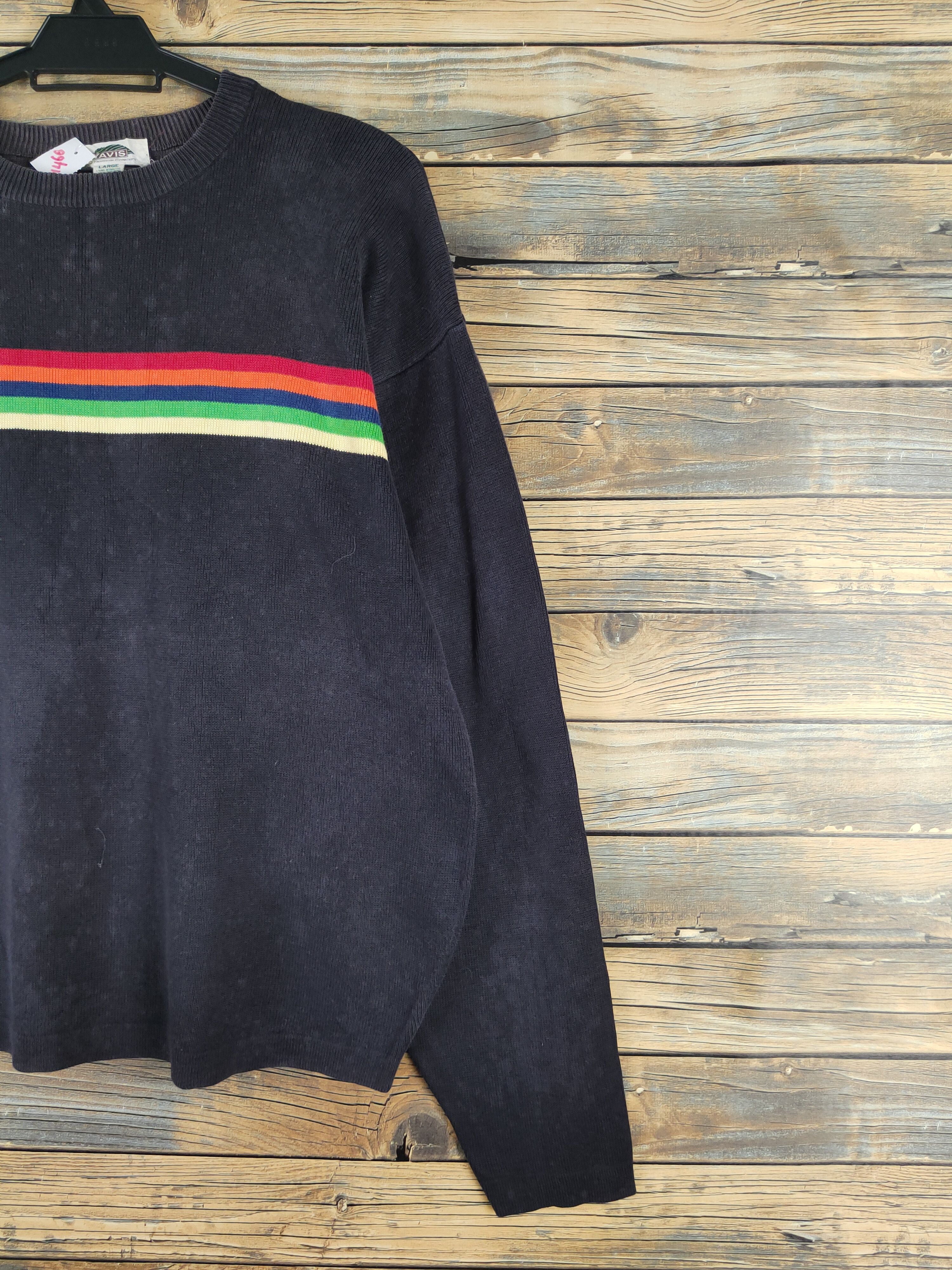 Japanese Brand × Vintage Yavis Black Knitwear Long Sleeve T-shirts #W1466 Size US L / EU 52-54 / 3 - 5 Thumbnail