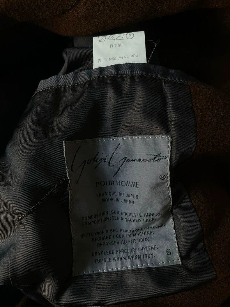 Yohji Yamamoto Yohji Yamamoto Double-breasted brown blazer jacket Size US S / EU 44-46 / 1 - 7 Thumbnail