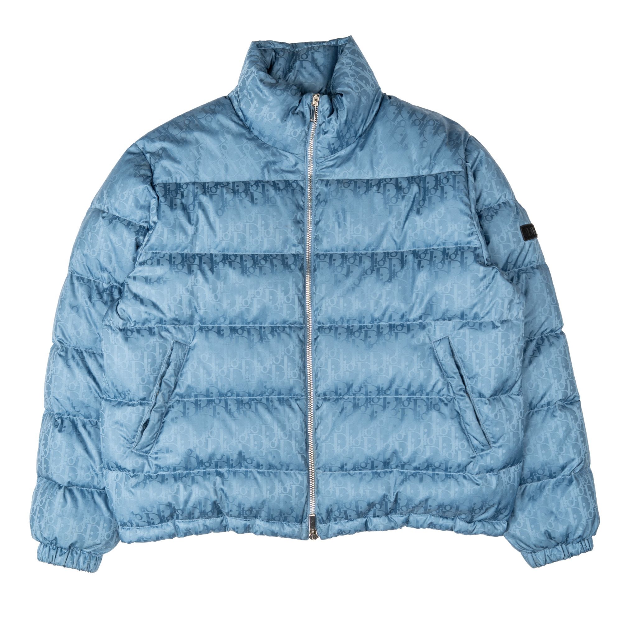 Dior Dior Oblique Down Jacket Bleu Size US L / EU 52-54 / 3 - 1 Thumbnail
