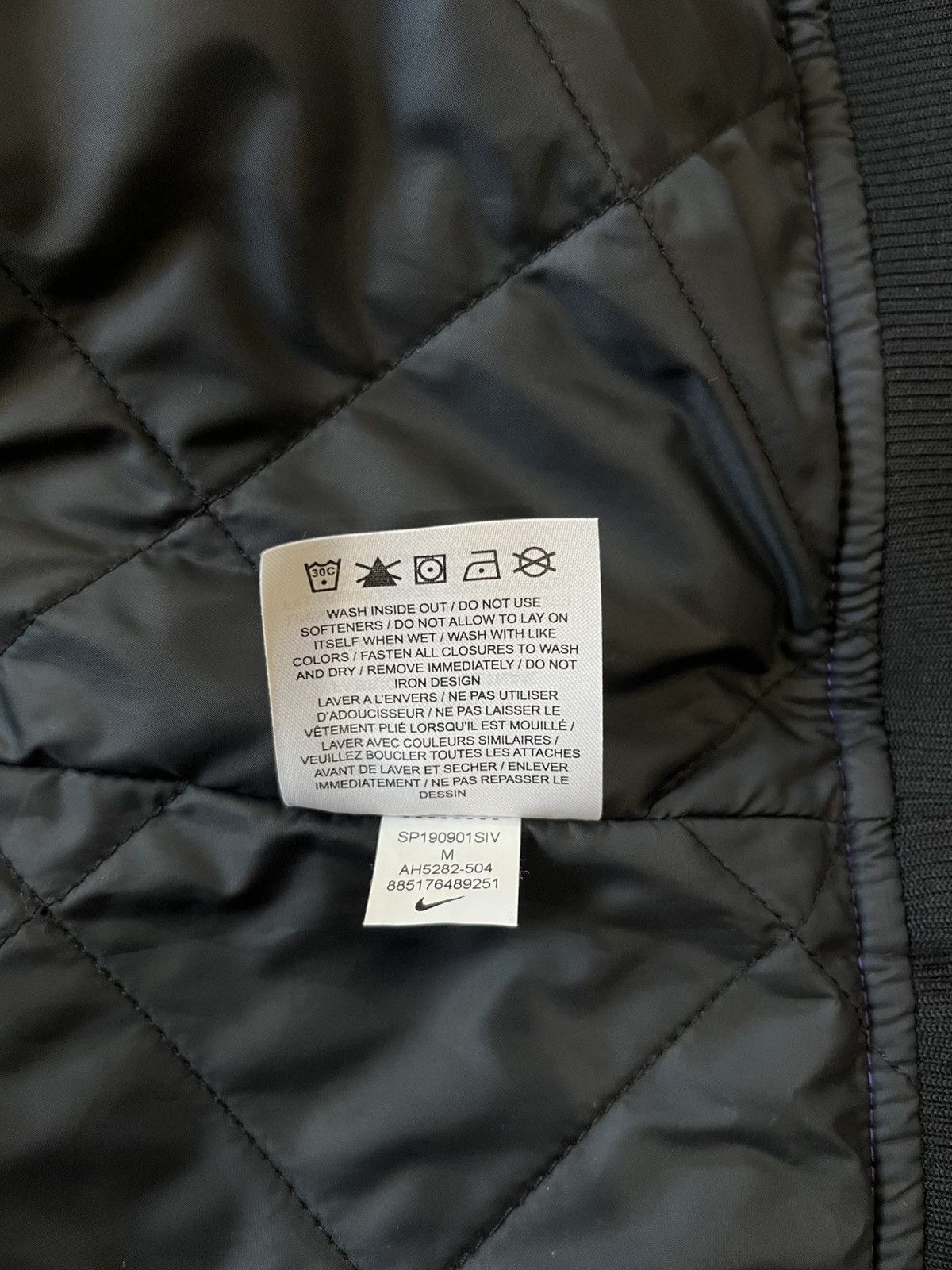 Nike Nike Los Angeles Lakers Courtside Full-Zip Bomber Jacket Size US M / EU 48-50 / 2 - 6 Thumbnail
