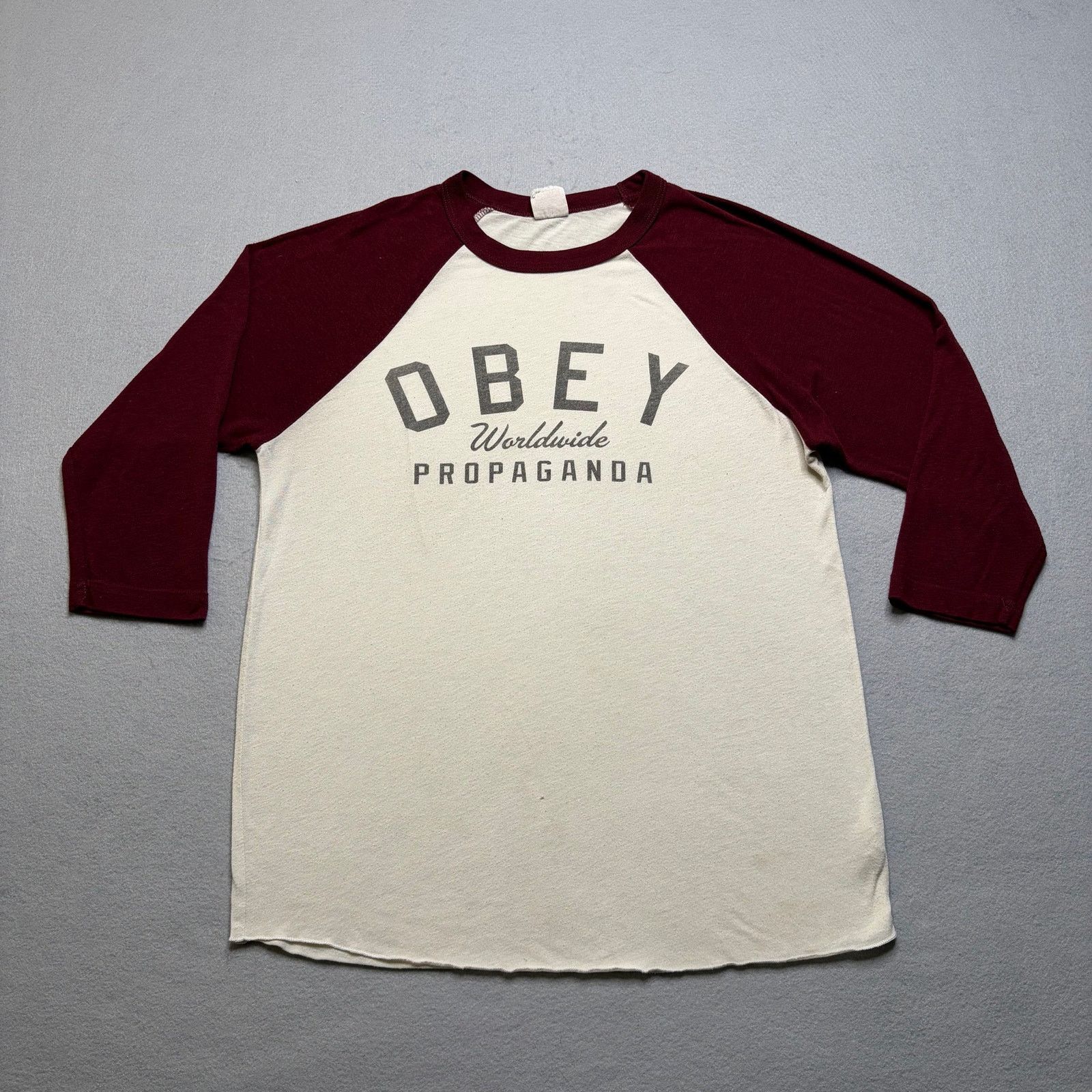 Obey Obey Worldwide Propaganda Raglan Shirt Mens S USA 3/4 Sleeve Size US S / EU 44-46 / 1 - 9 Thumbnail