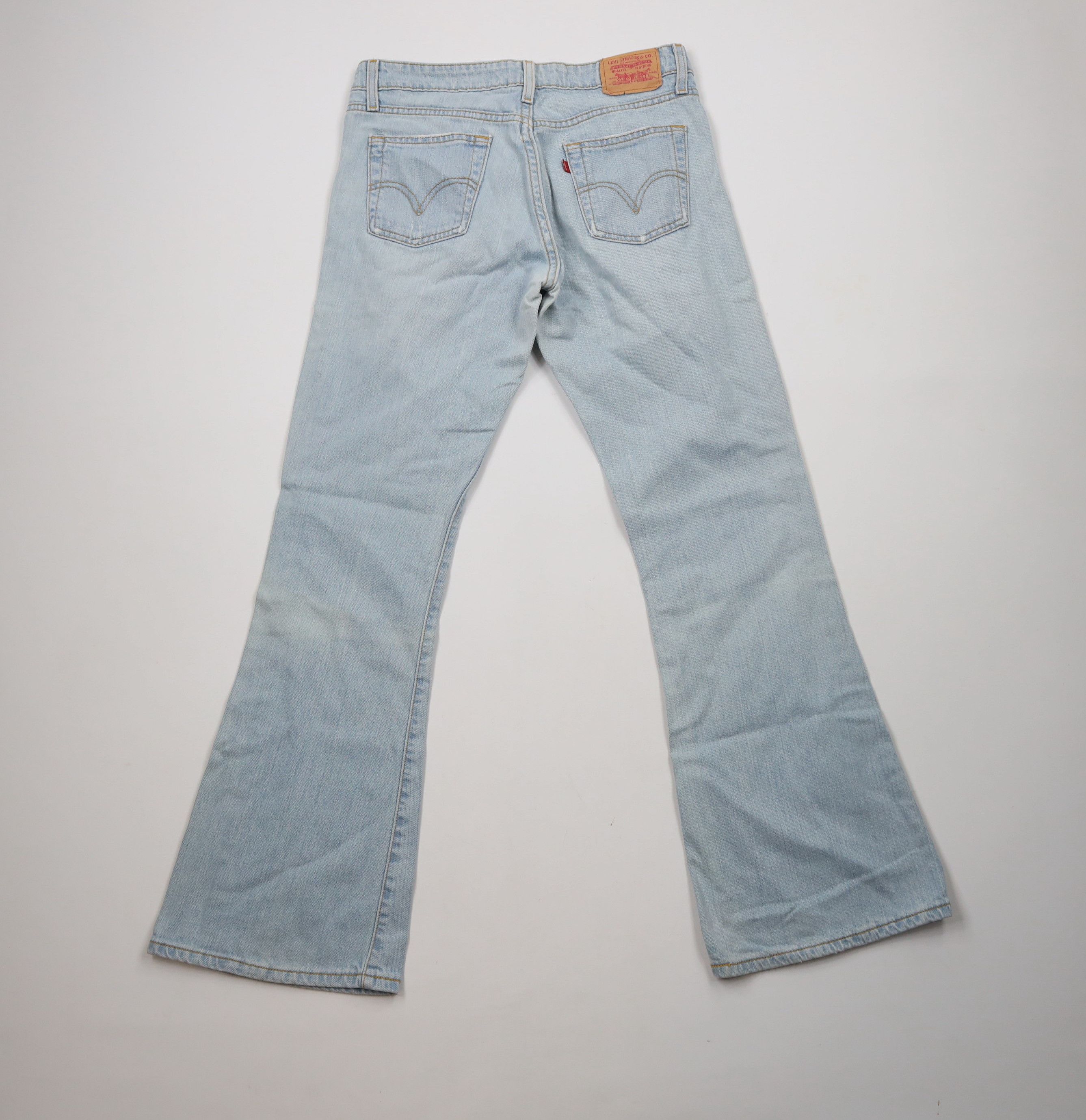Levi's × Vintage Vintage Y2K 2005 Levis 519 Babydoll Low Rise Flared Jeans Size 30" / US 8 / IT 44 - 10 Thumbnail
