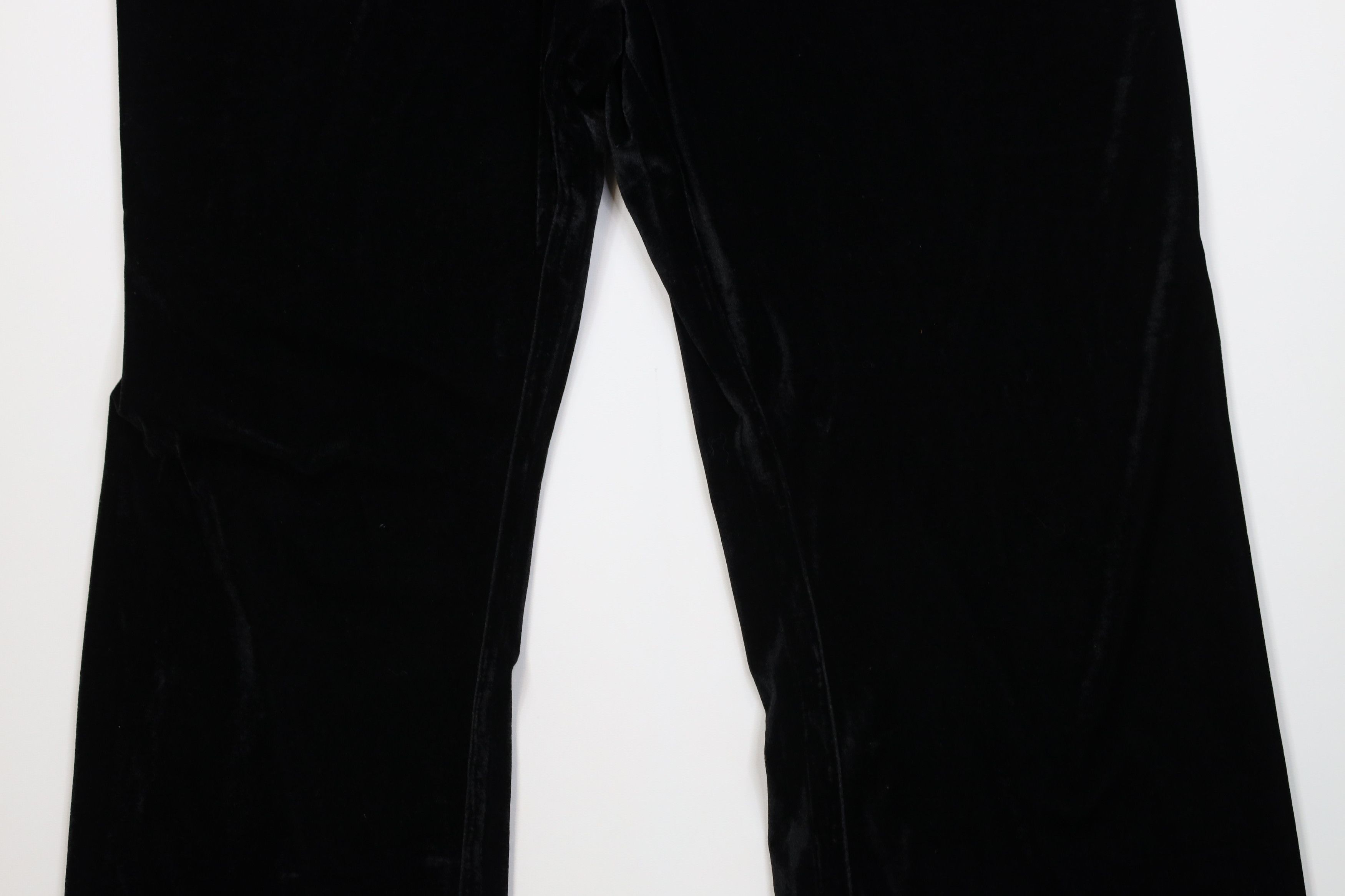 Vintage Deadstock Vintage 90s Y2K Babydoll Wide Leg Pants Black Size 36" / US 14 / IT 50 - 3 Thumbnail