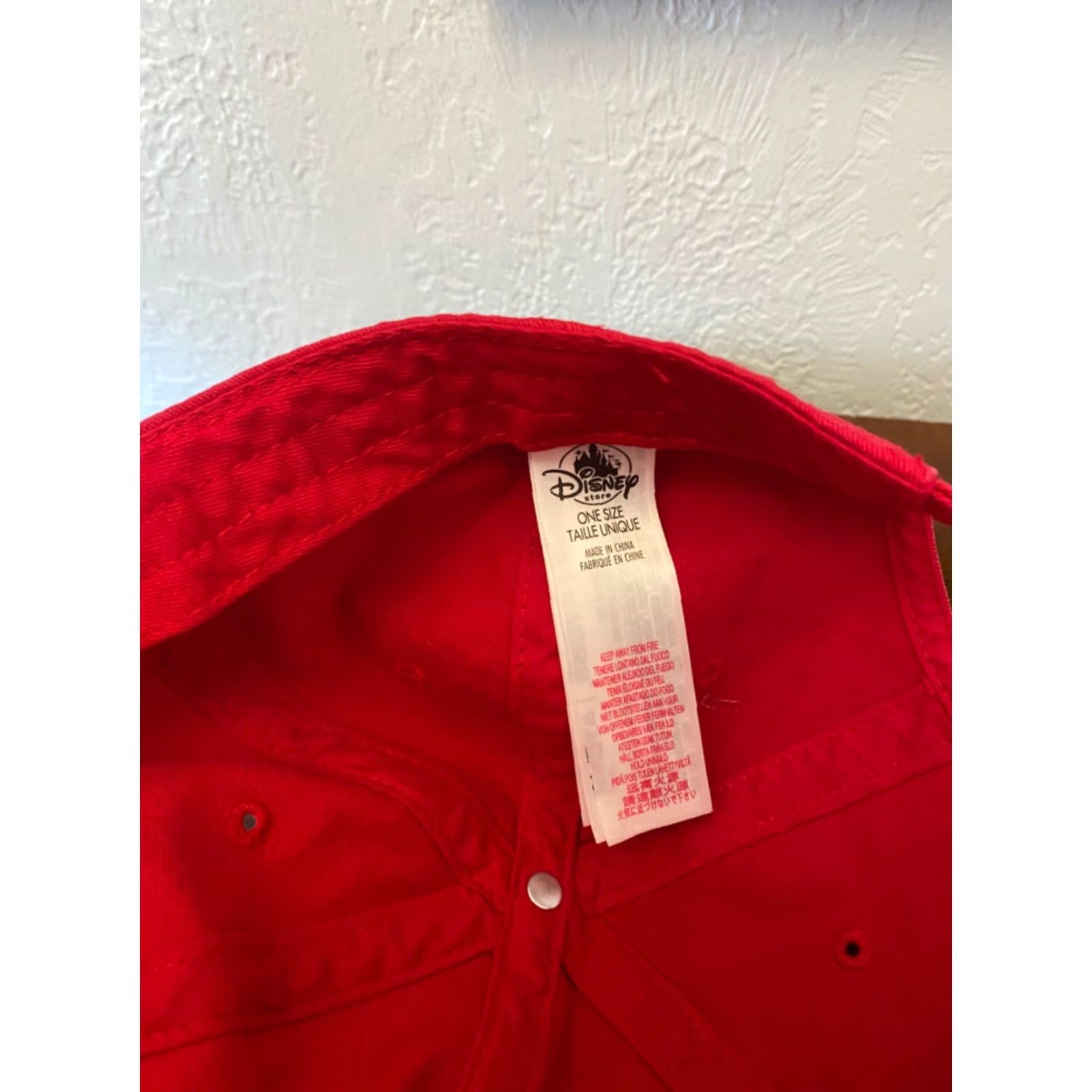 Disney VINTAGE Disney Hello My Name Is Mickey Red Hat Cap Adjustable One Size Womens/Mens Size ONE SIZE - 5 Thumbnail