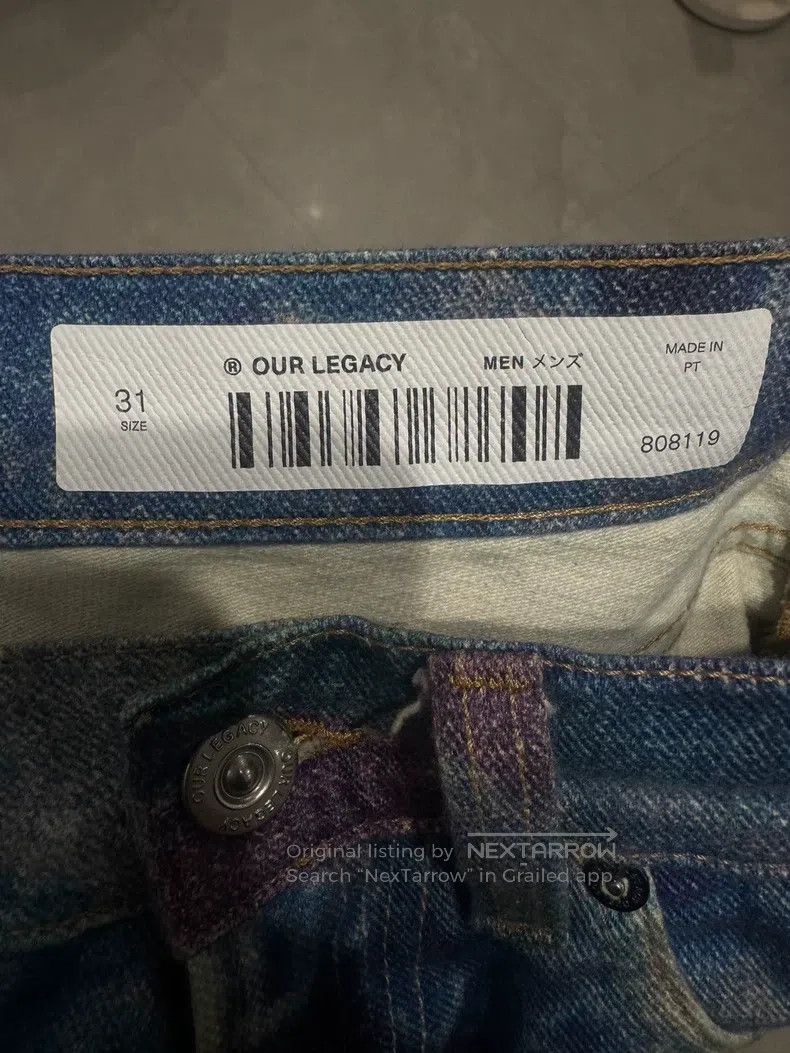 Our Legacy Our Legacy Stained patterned printed jeans Size US 31 - 6 Thumbnail