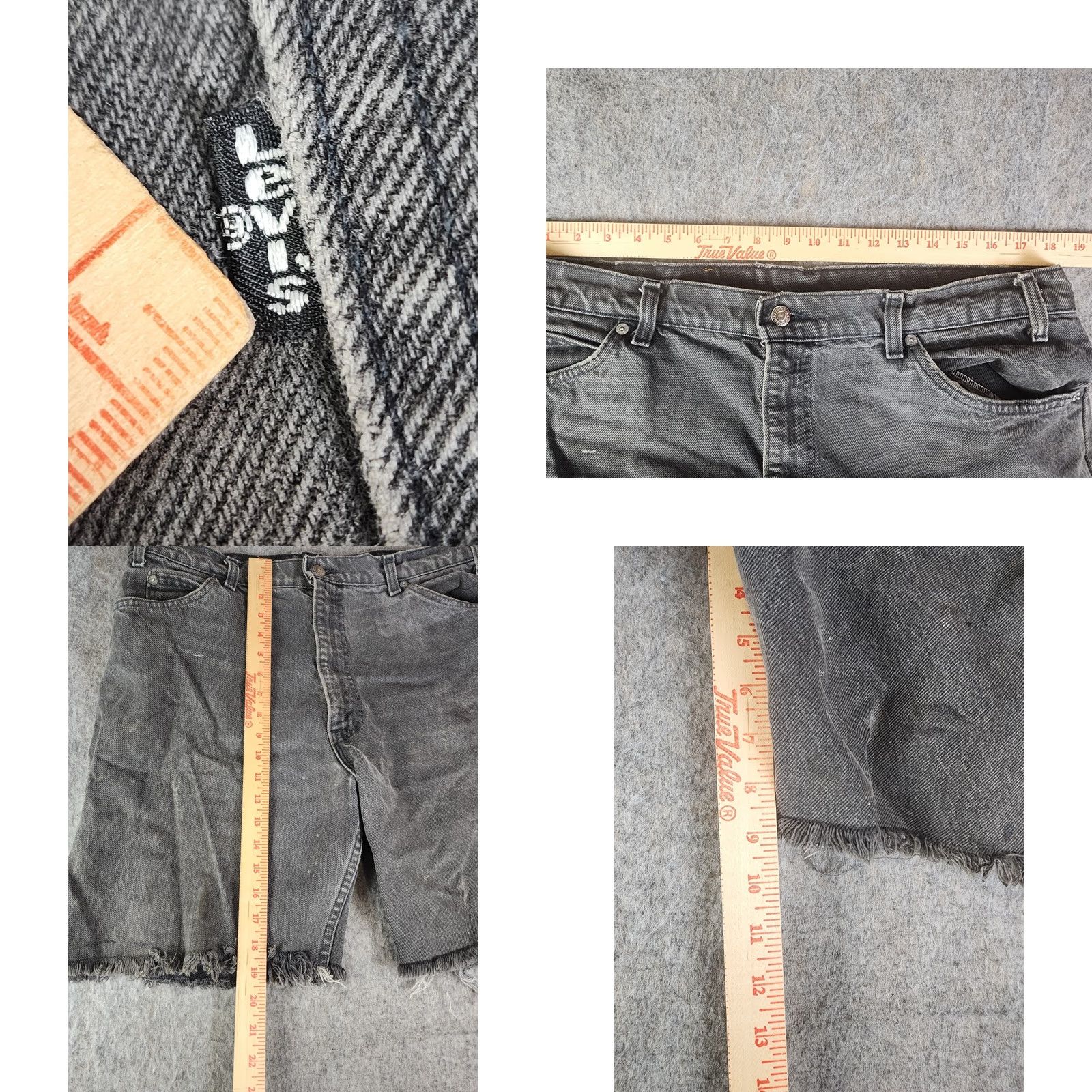 Levi's Vintage Levi's 550 Jeans Shorts Mens 36 Black Distressed Denim USA 5-Pocket Relaxed Straight Package N/A Size US 36 / EU 52 - 8 Thumbnail