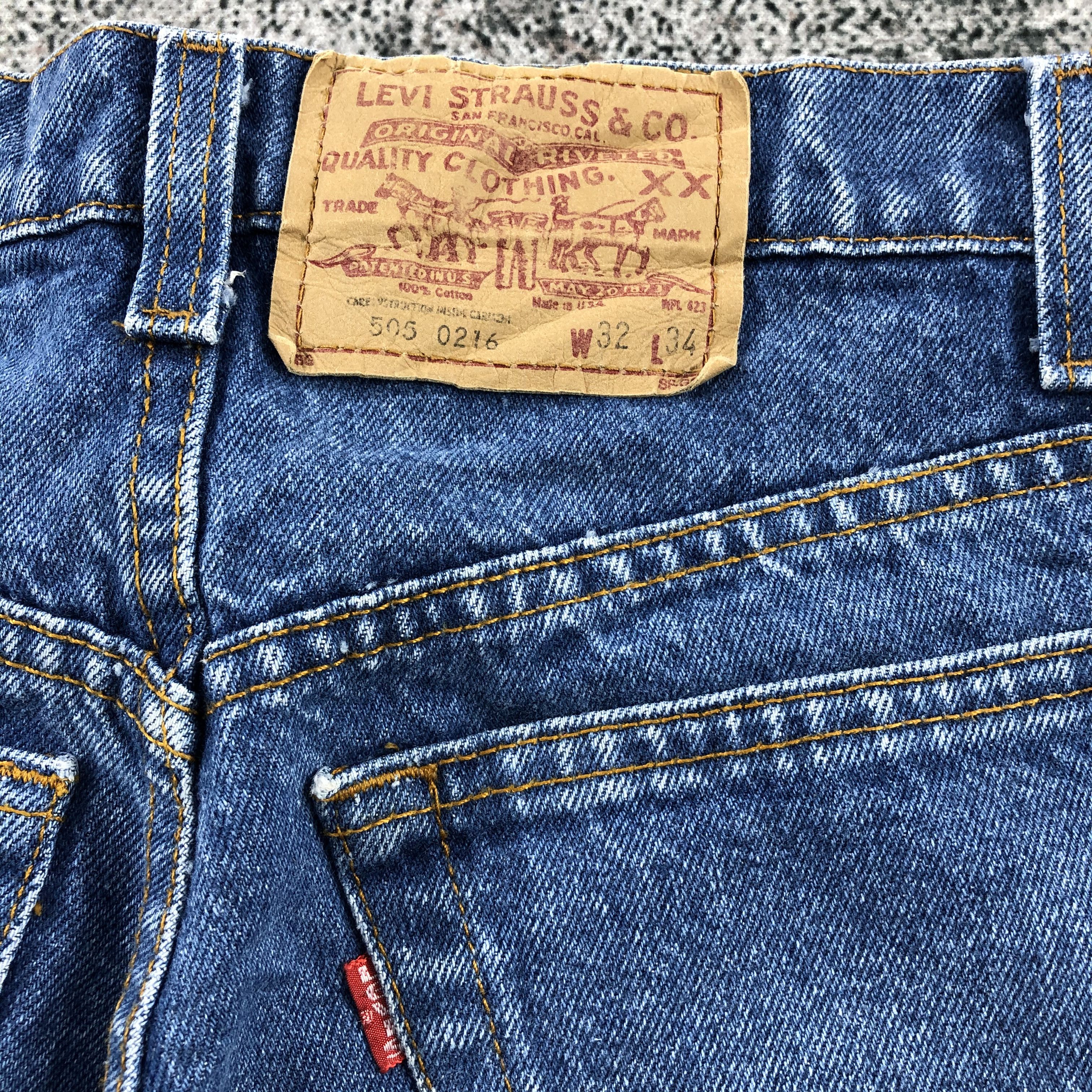 Levi's Vintage Levi's 505 Jeans Blue Wash Denim KJ602 Size US 30 / EU 46 - 5 Thumbnail