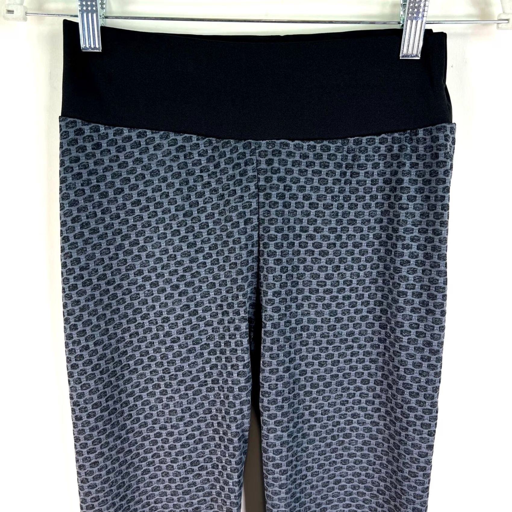 Vintage Women Butt Lift Leggings SZ S Anti-Cellulite High Waist Push Up Yoga Pants Shirt? Size 28" / US 6 / IT 42 - 2 Thumbnail
