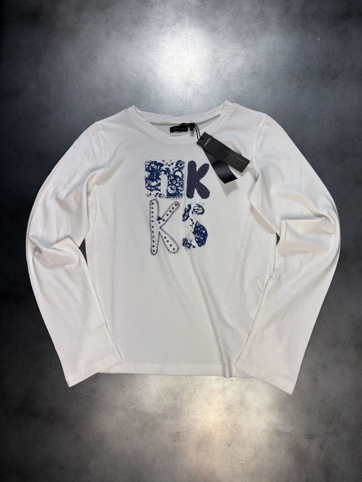 IKKS × Vintage Vintage IKKS Longsleeve Embroidered Youth 2000s Y2K 1990s Size XS / US 0-2 / IT 36-38 - 10 Thumbnail
