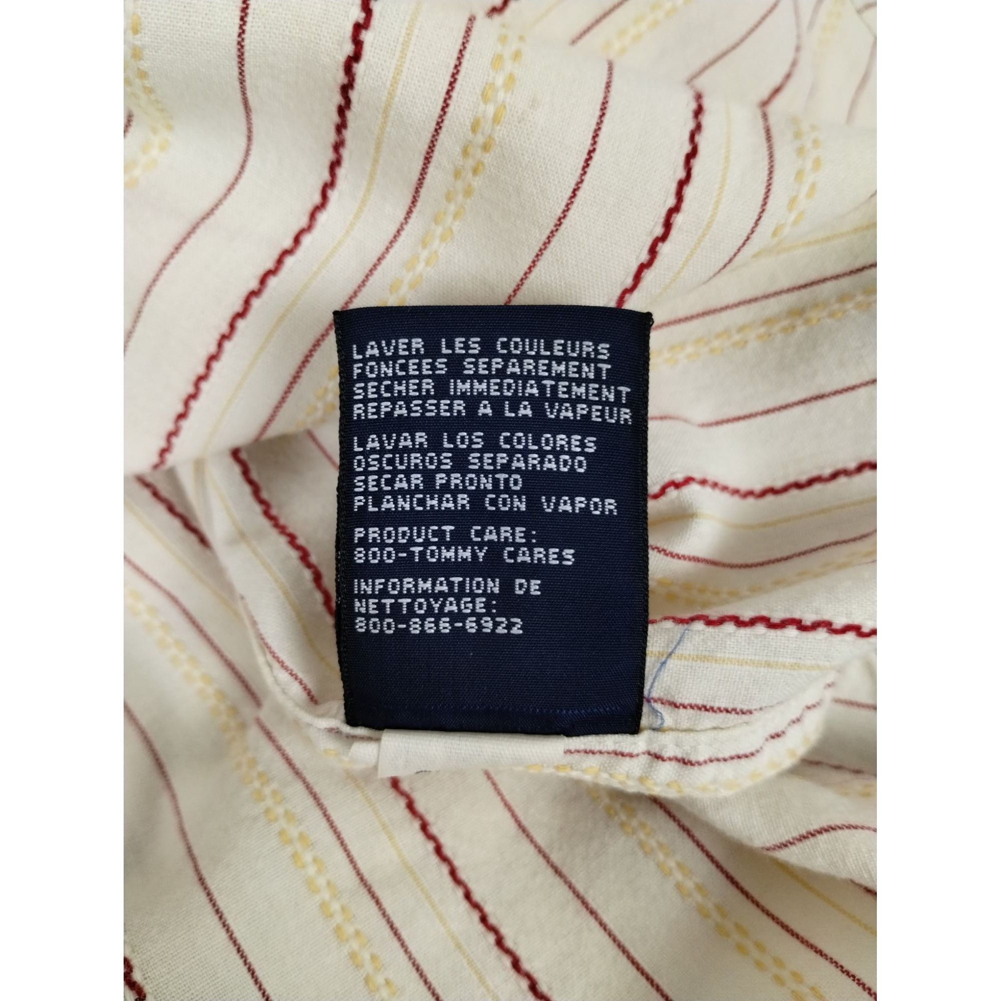 Tommy Jeans Tommy Jeans Mens XL Off White Beige Long Sleeve Button Down Size US XL / EU 56 / 4 - 14 Thumbnail