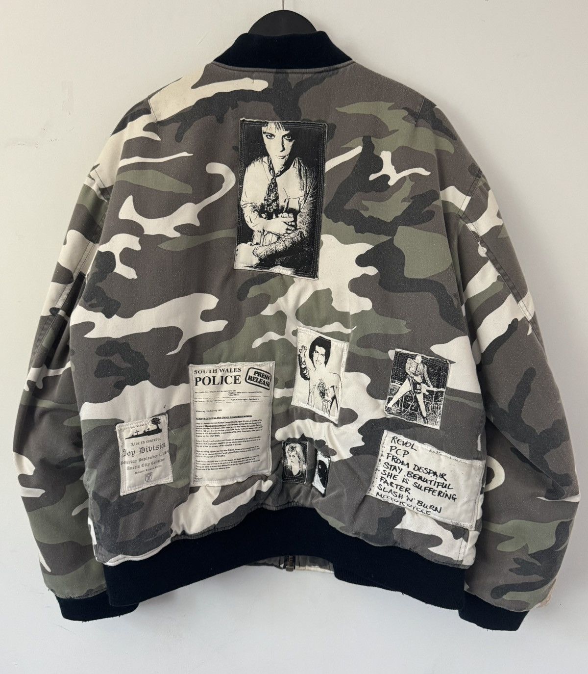 Raf Simons AW2001-2002 Raf Simons Riot Riot Riot Camo Patchwork Bomber Size US XXL / EU 58 / 5 - 2 Thumbnail