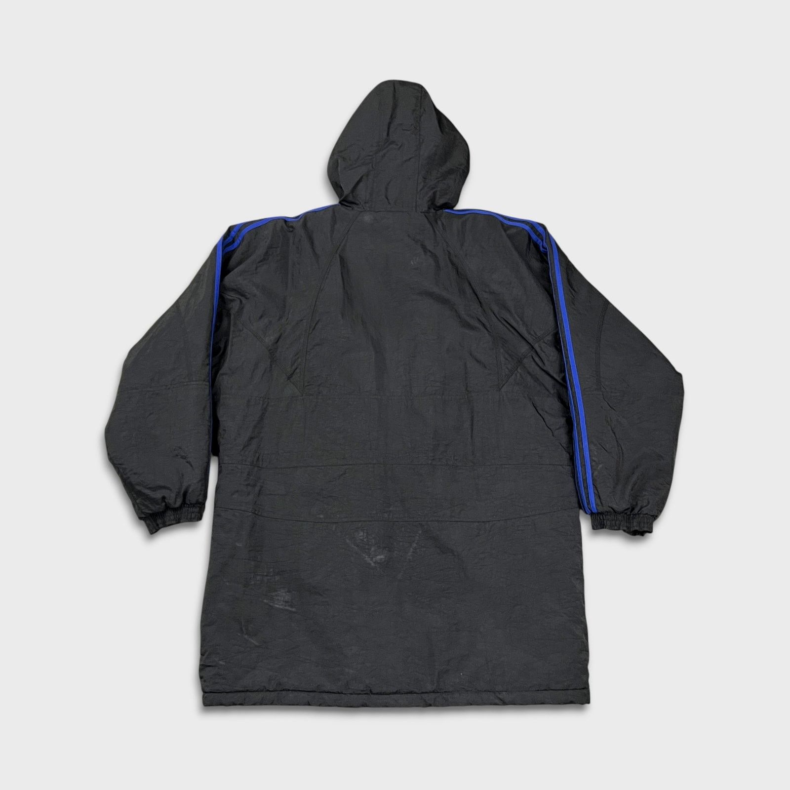 Adidas × Vintage Vintage Adidas Jacket Large Stripe Spell Out Oversized 90s Size US L / EU 52-54 / 3 - 5 Thumbnail
