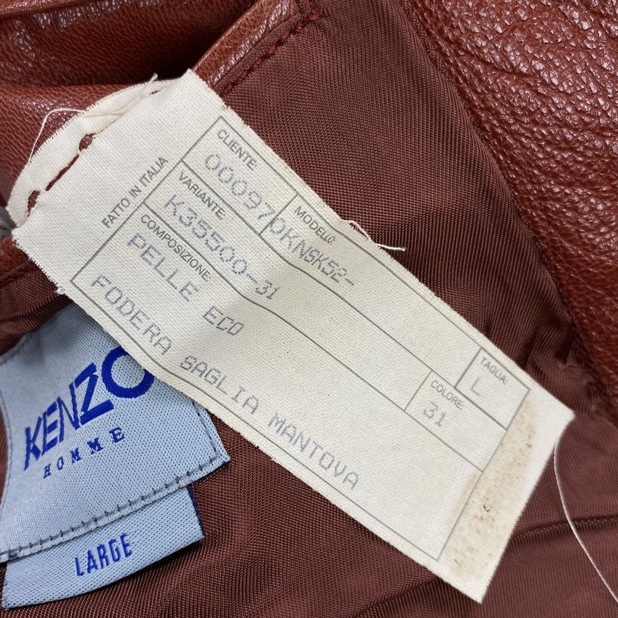 Kenzo Vintage Homme Goat Leather Jacket Size US L / EU 52-54 / 3 - 5 Thumbnail