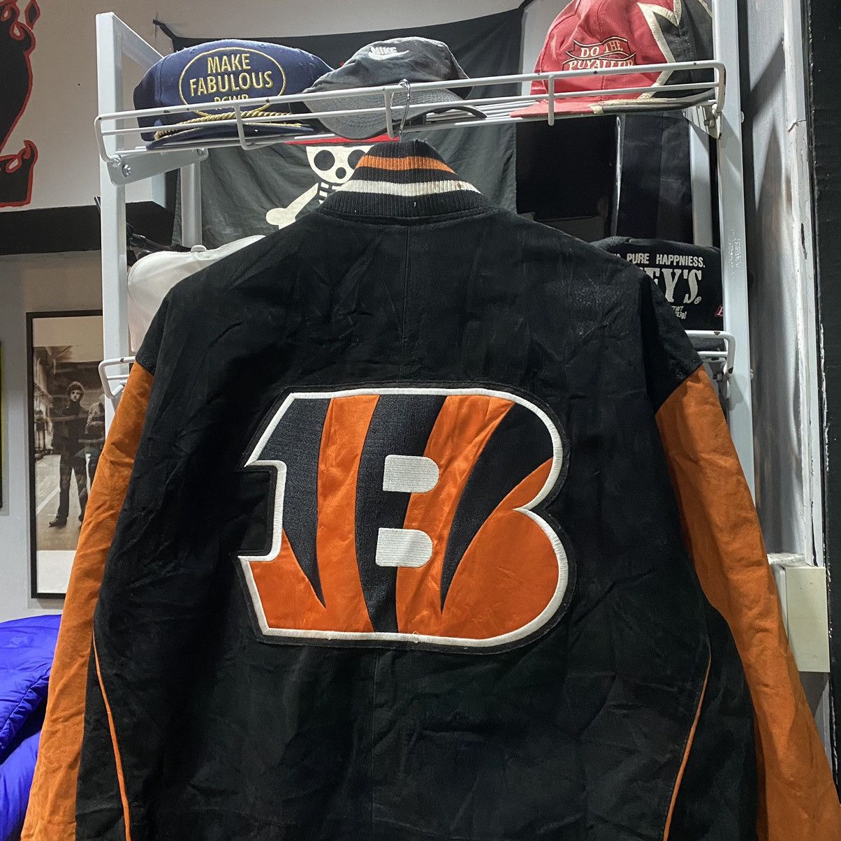NFL Vintage Cincinnati Bengals Leather Jacket by NFL Size US L / EU 52-54 / 3 - 4 Thumbnail