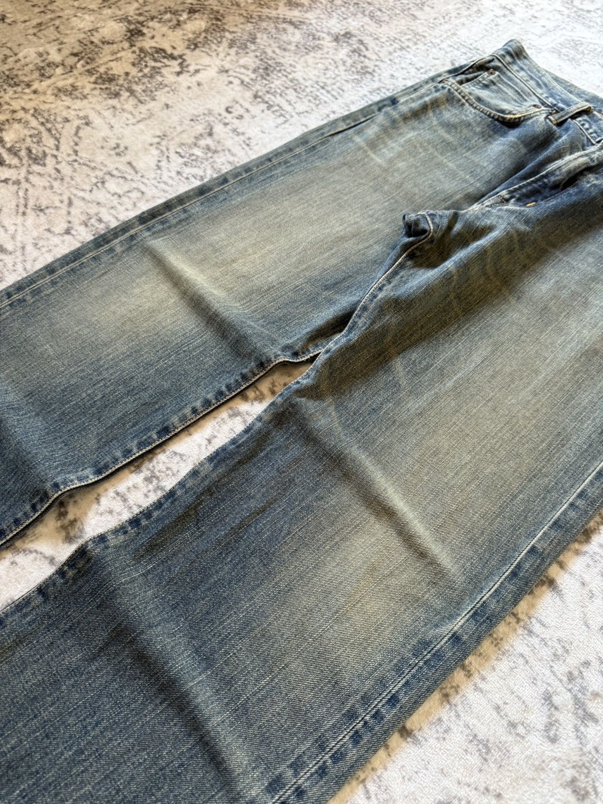 Kapital Vintage Edwin 505 Earthy Mud Wash Selvedge Loose Jeans Size US 32 / EU 48 - 10 Thumbnail