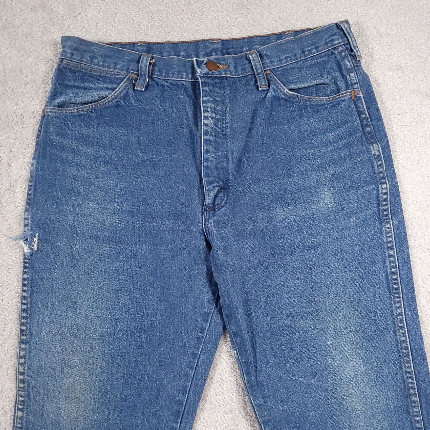 Wrangler VINTAGE Wrangler 945NAV Bootcut Jeans Mens Size 36x30 Actual 33X29 Denim USA Bass? Size US 36 / EU 52 - 3 Thumbnail