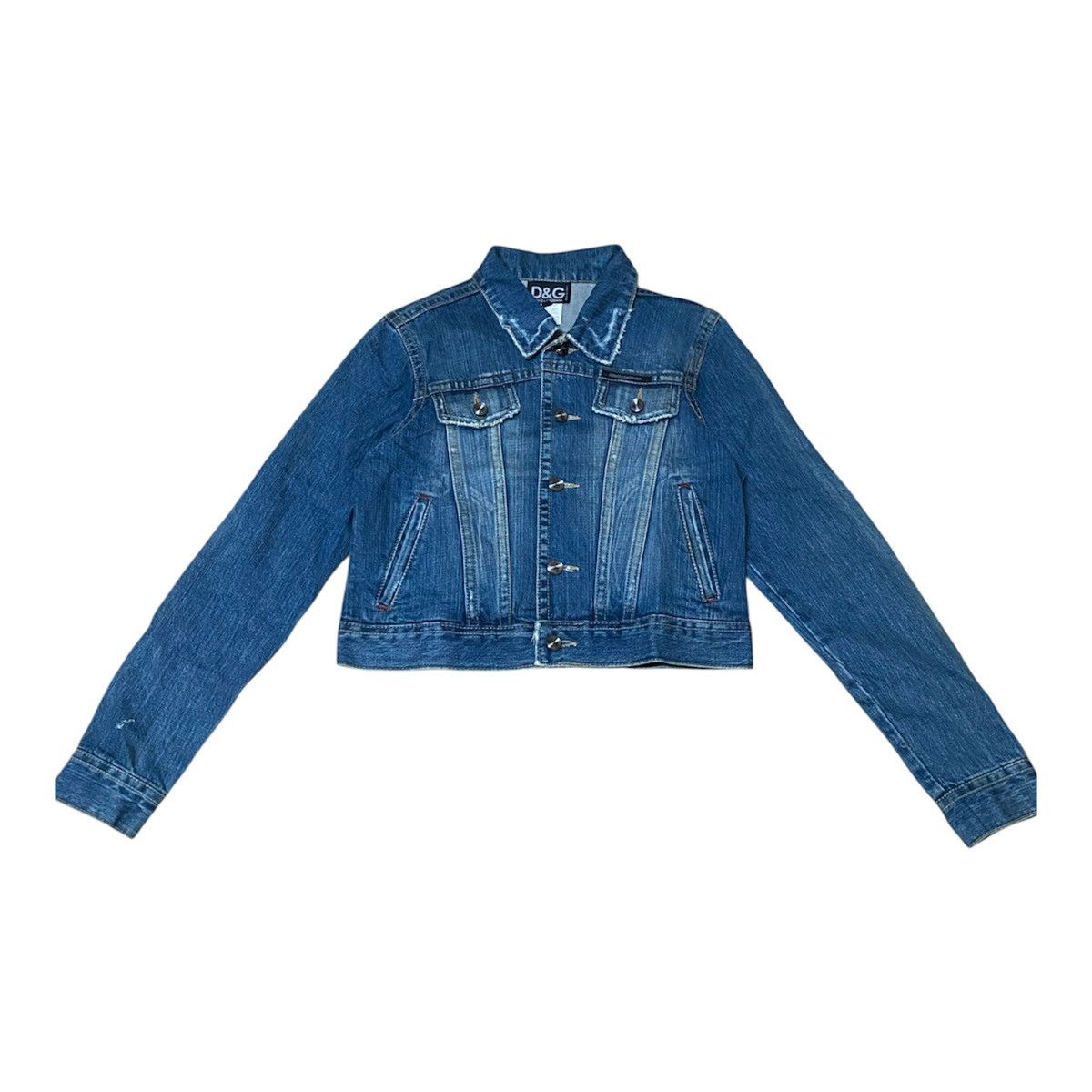 Dolce & Gabbana D&G Nicely Faded Type 3 Style Denim Jacket Size US M / EU 48-50 / 2 - 1 Thumbnail