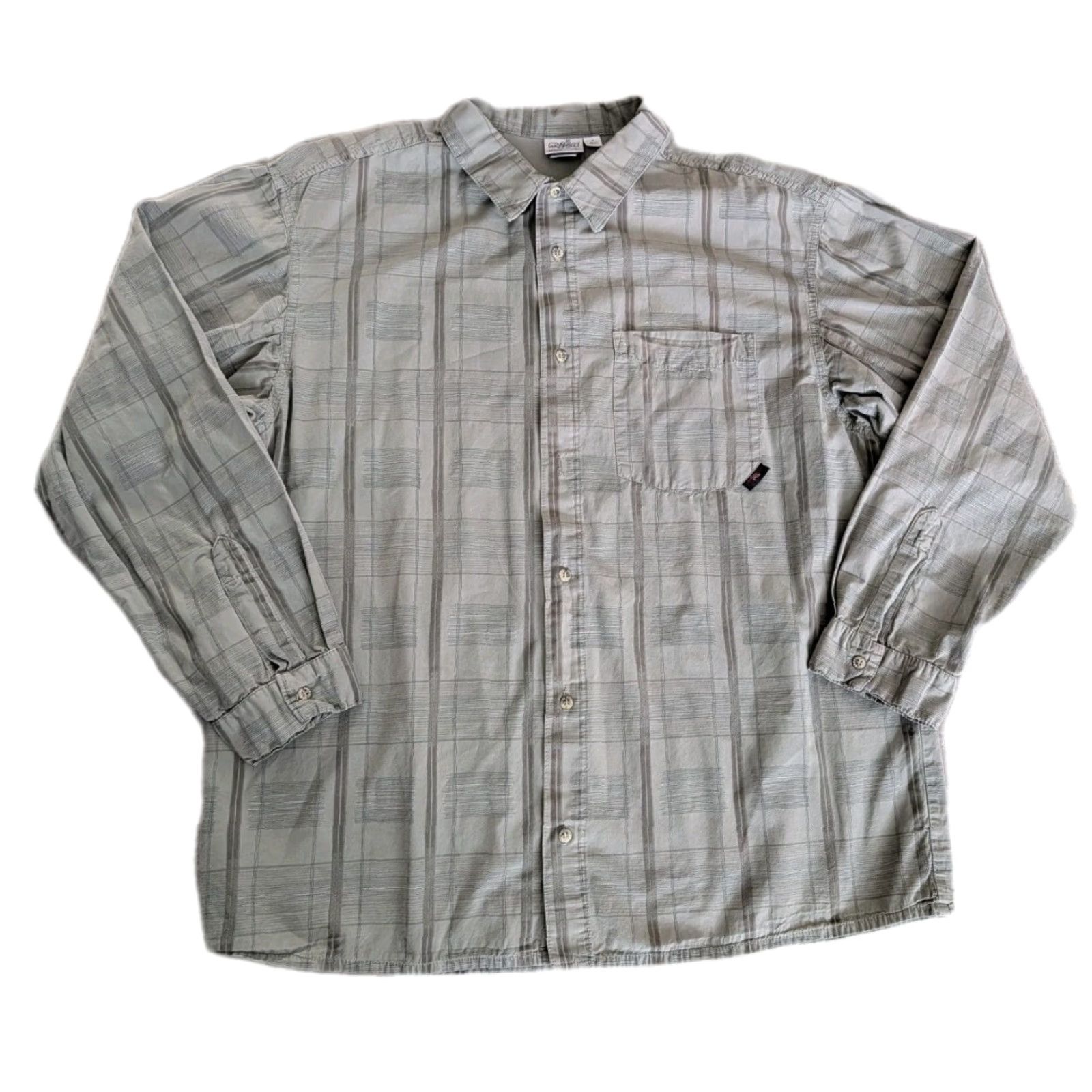 Gramicci VINTAGE Gramicci Button Up Shirt Mens XL Green USA Made Streetwear Shirt Mens XL Green Gramicci Button-Up Plaid Long Sleeve 90s USA Hip Hop Streetwear Size US XL / EU 56 / 4 - 2 Thumbnail