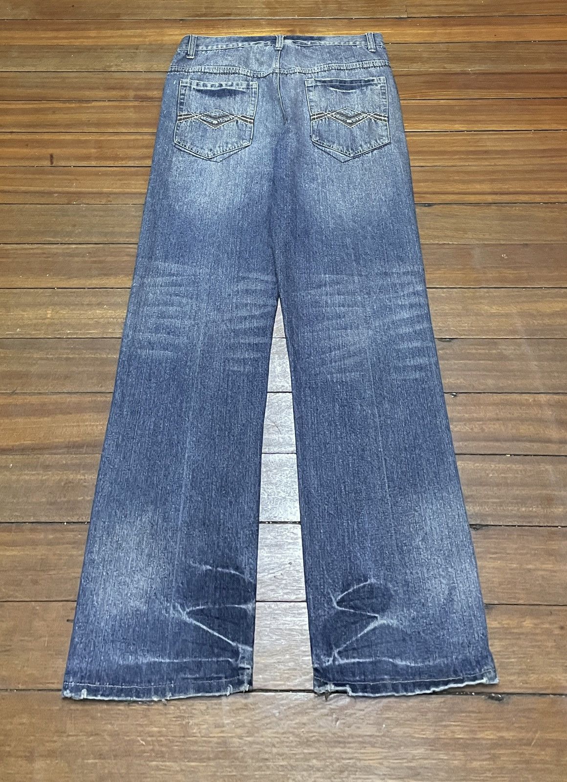 Phat Farm × Vintage Rare Design Vintage Brand Phat Farm Rapper Baggy Jeans 1990s Size US 38 / EU 54 - 2 Thumbnail