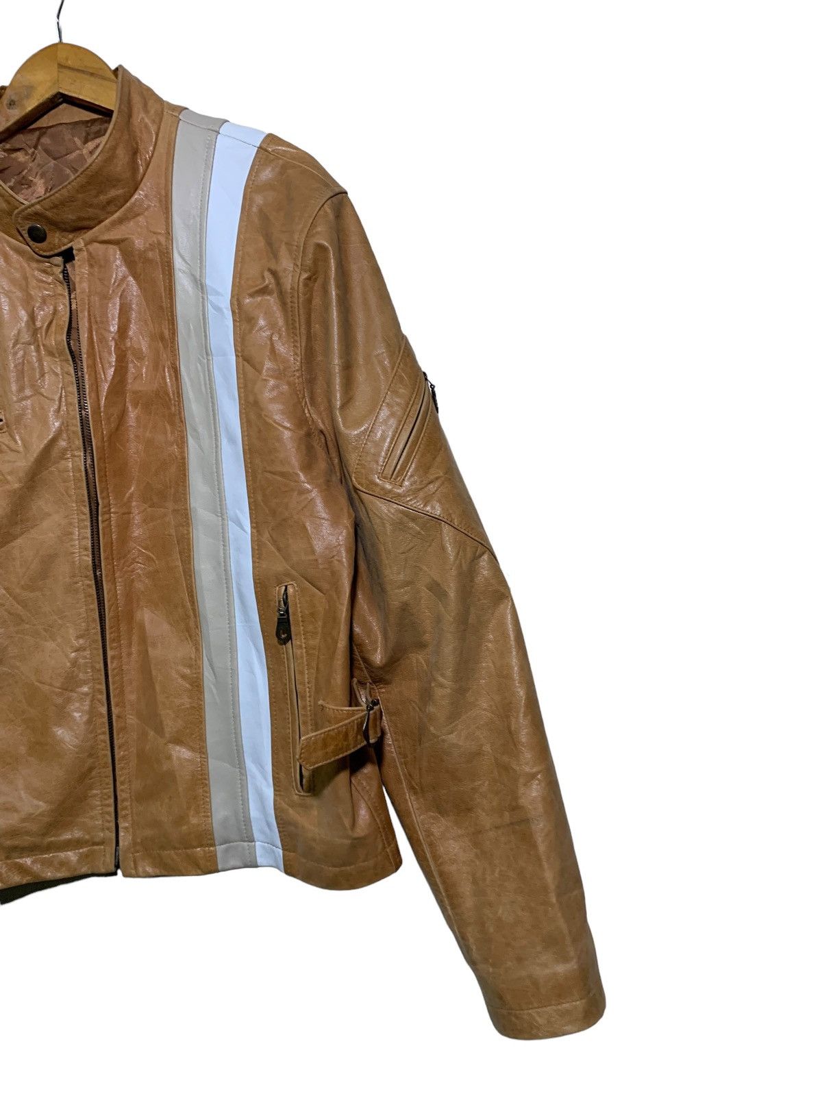 Genuine Leather 🔥RICHWOOD LEATHER JACKETS CAFERACER Size US M / EU 48-50 / 2 - 3 Thumbnail